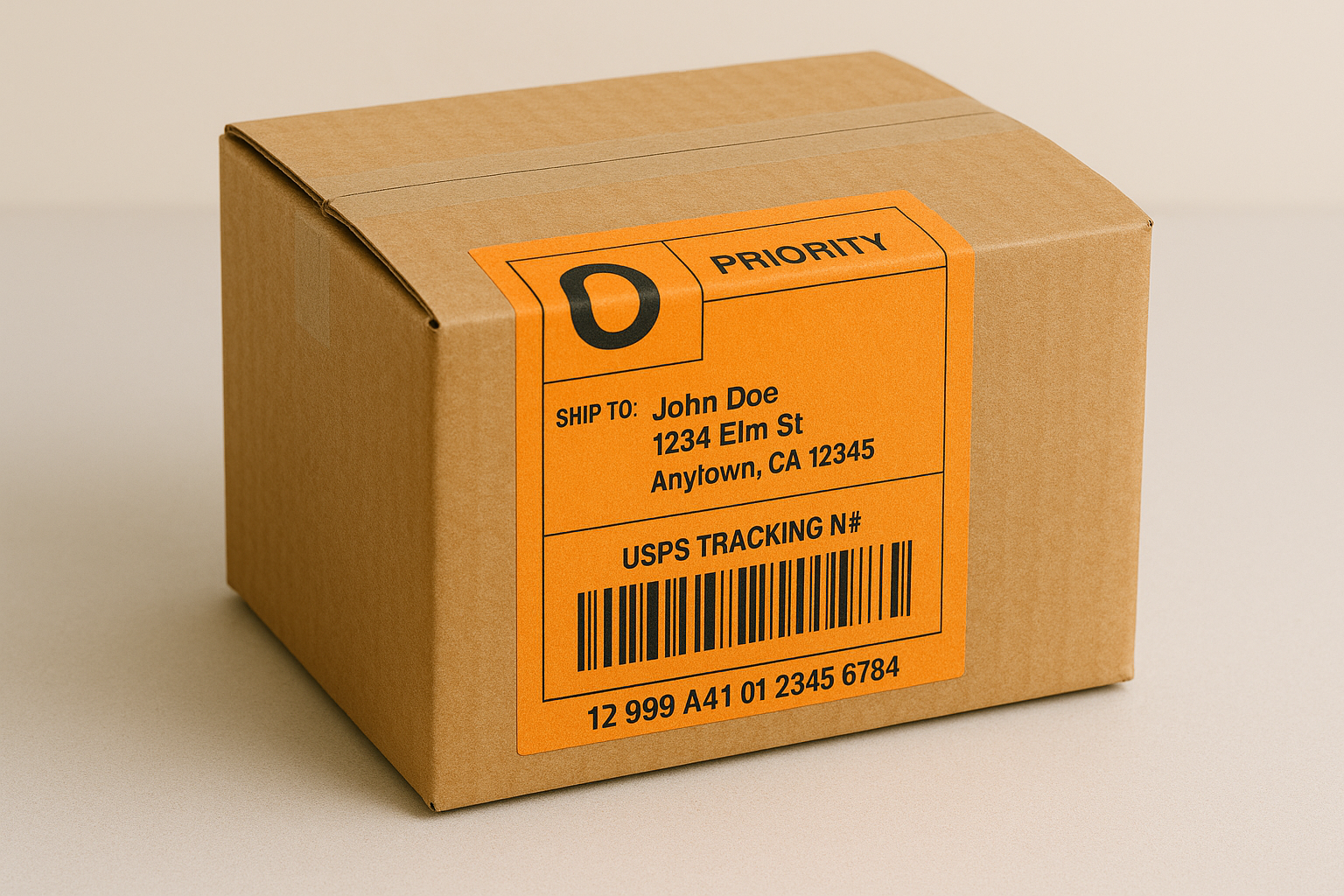 Verzendetiket Oranje 102x150mm kern ø25 280 etiketten - Afbeelding 3