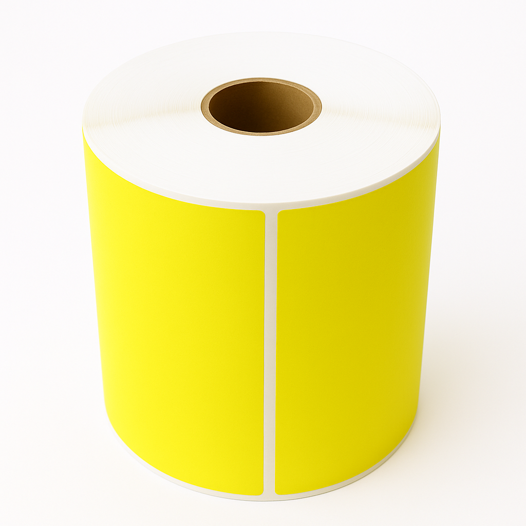 Verzendetiket Geel 102x150mm kern ø25 280 etiketten - Afbeelding 2