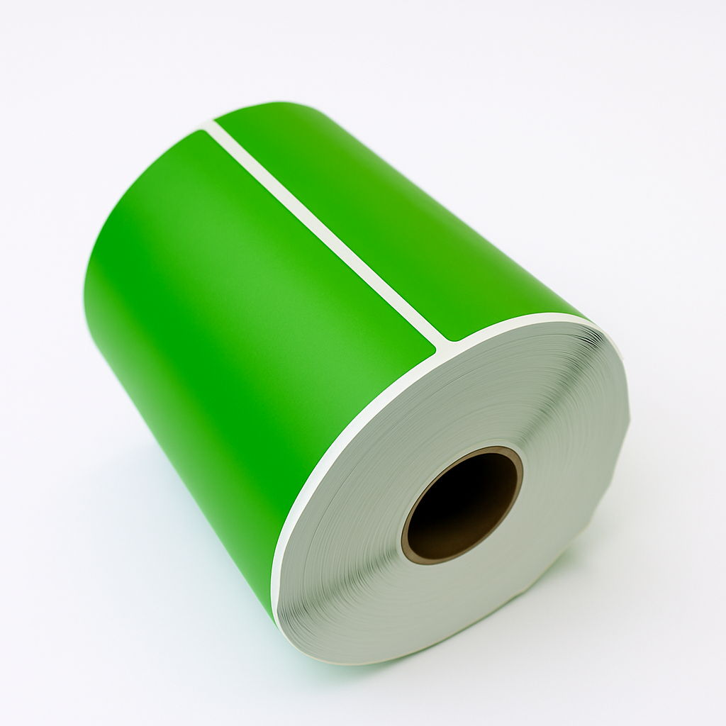 Verzendetiket Groen 102x150mm kern ø25 280 etiketten