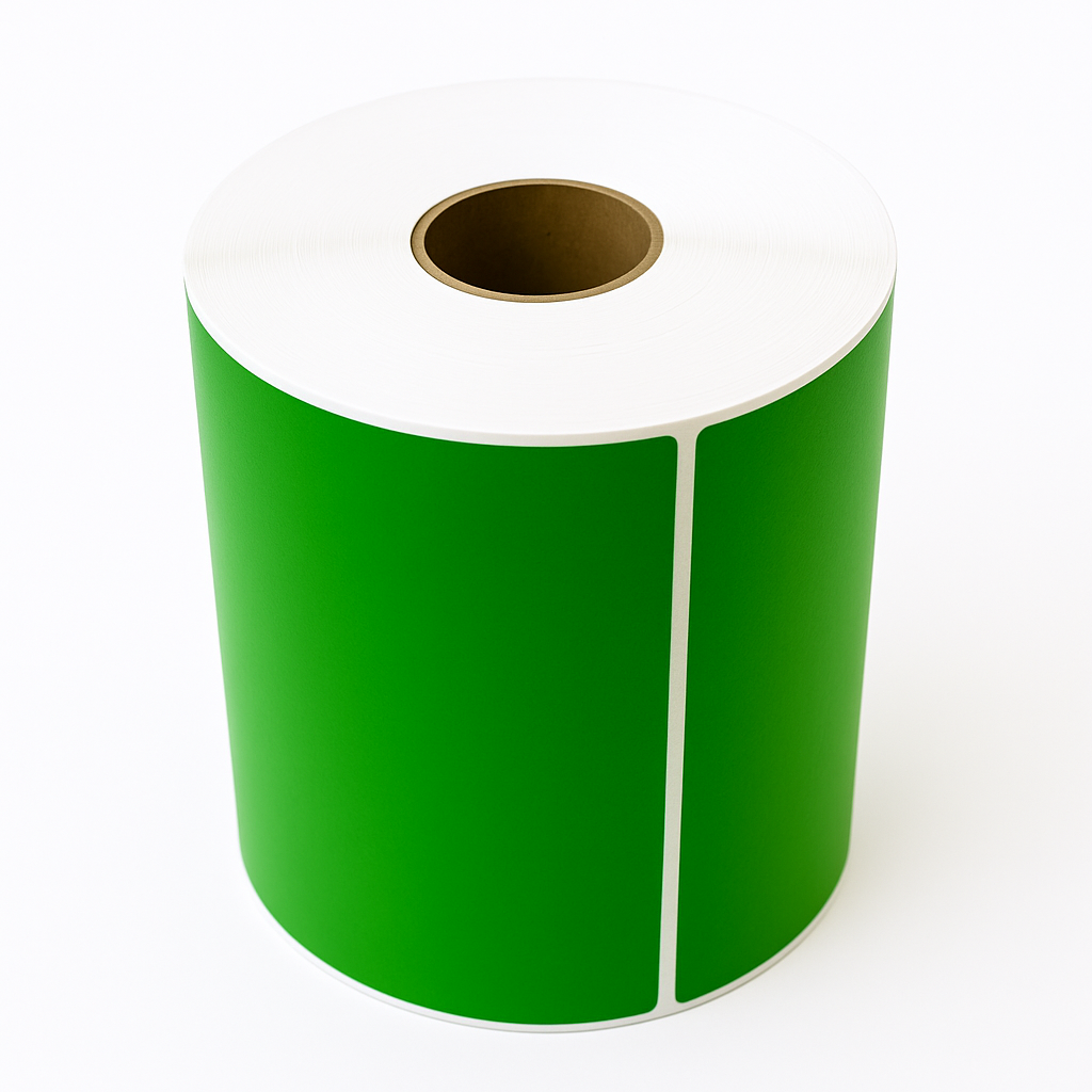 Verzendetiket Groen 102x150mm kern ø25 280 etiketten - Afbeelding 2