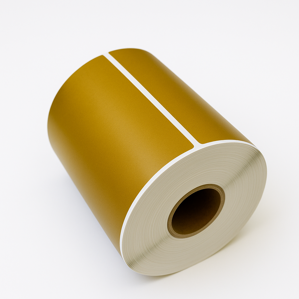 Verzendetiket Goud 102x150mm kern ø25 280 etiketten
