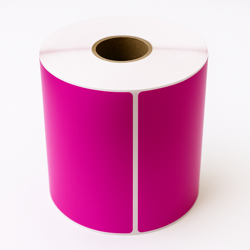 Verzendetiket Roze 102x150mm kern ø25 280 etiketten - Afbeelding 2