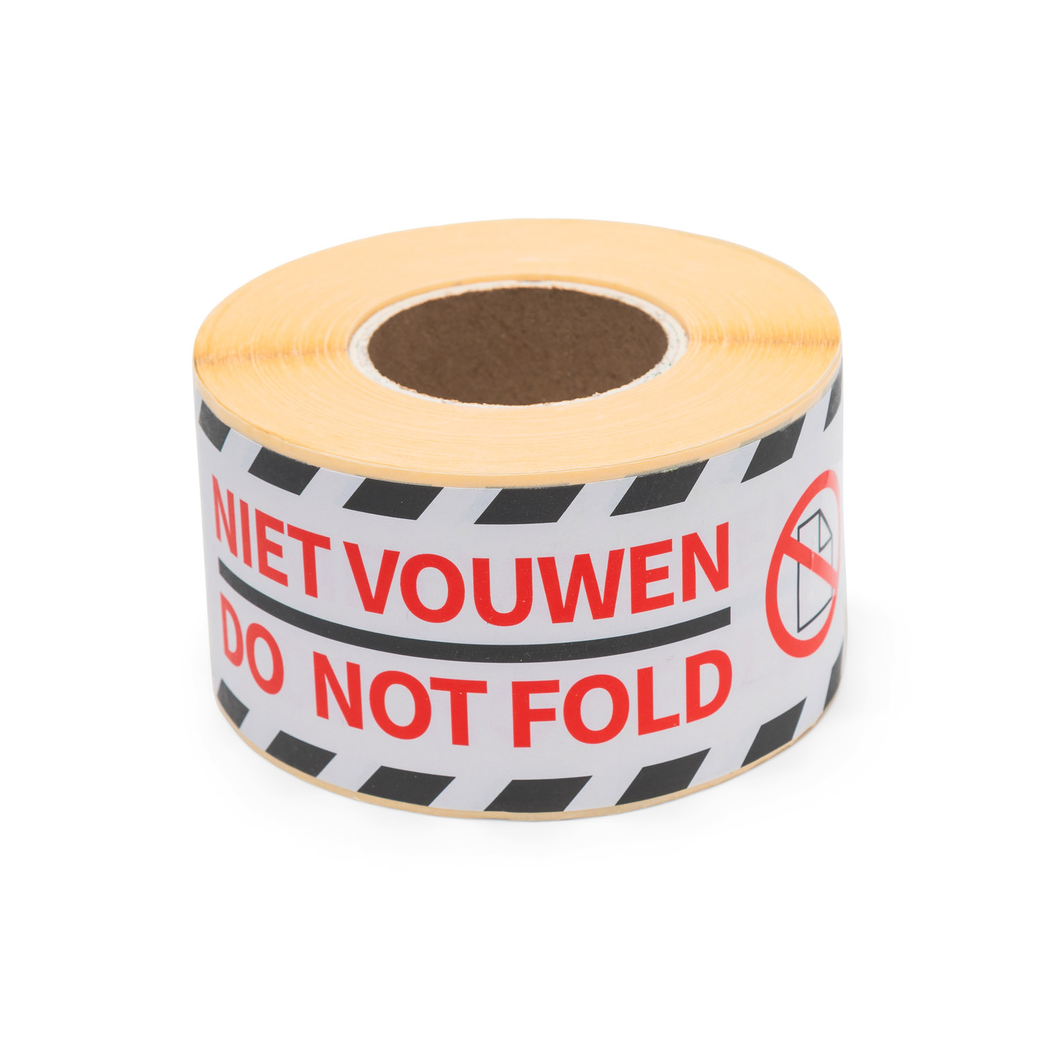 Etiket op rol - Niet vouwen / Do not fold 46x125mm - Afbeelding 2