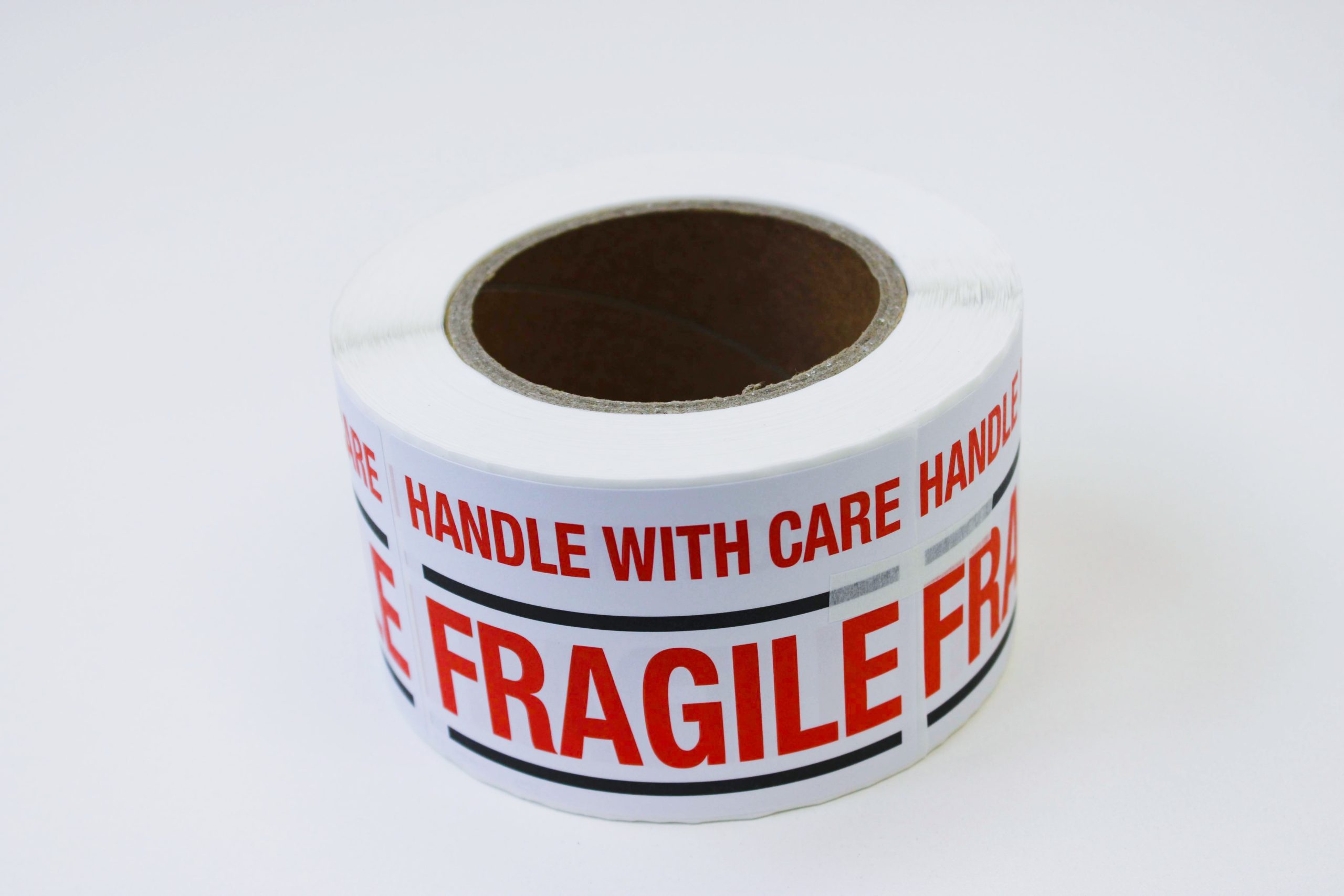 Etiket op rol - Handle with care fragile 70x100mm - Afbeelding 3
