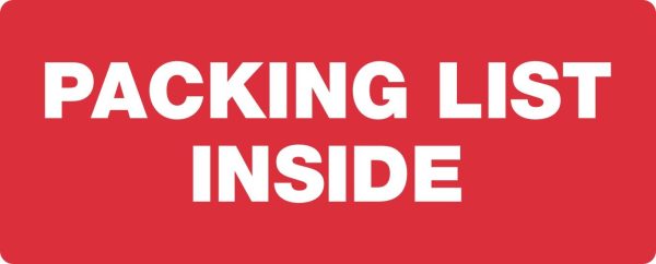 Etiket op rol - Packing list inside 101x38mm - Rillprint