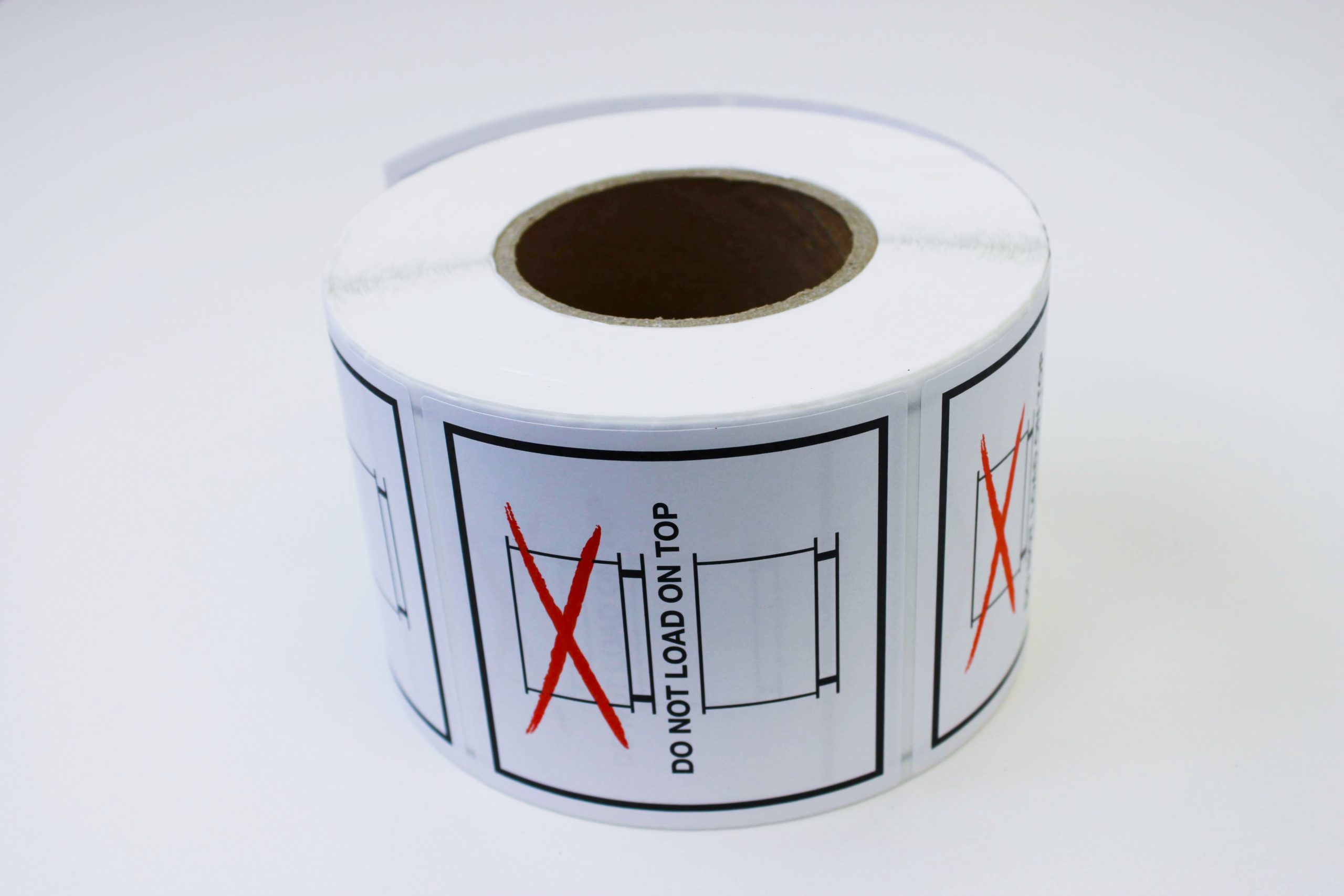Etiket op rol - Do not load on top 100x100mm - Afbeelding 3