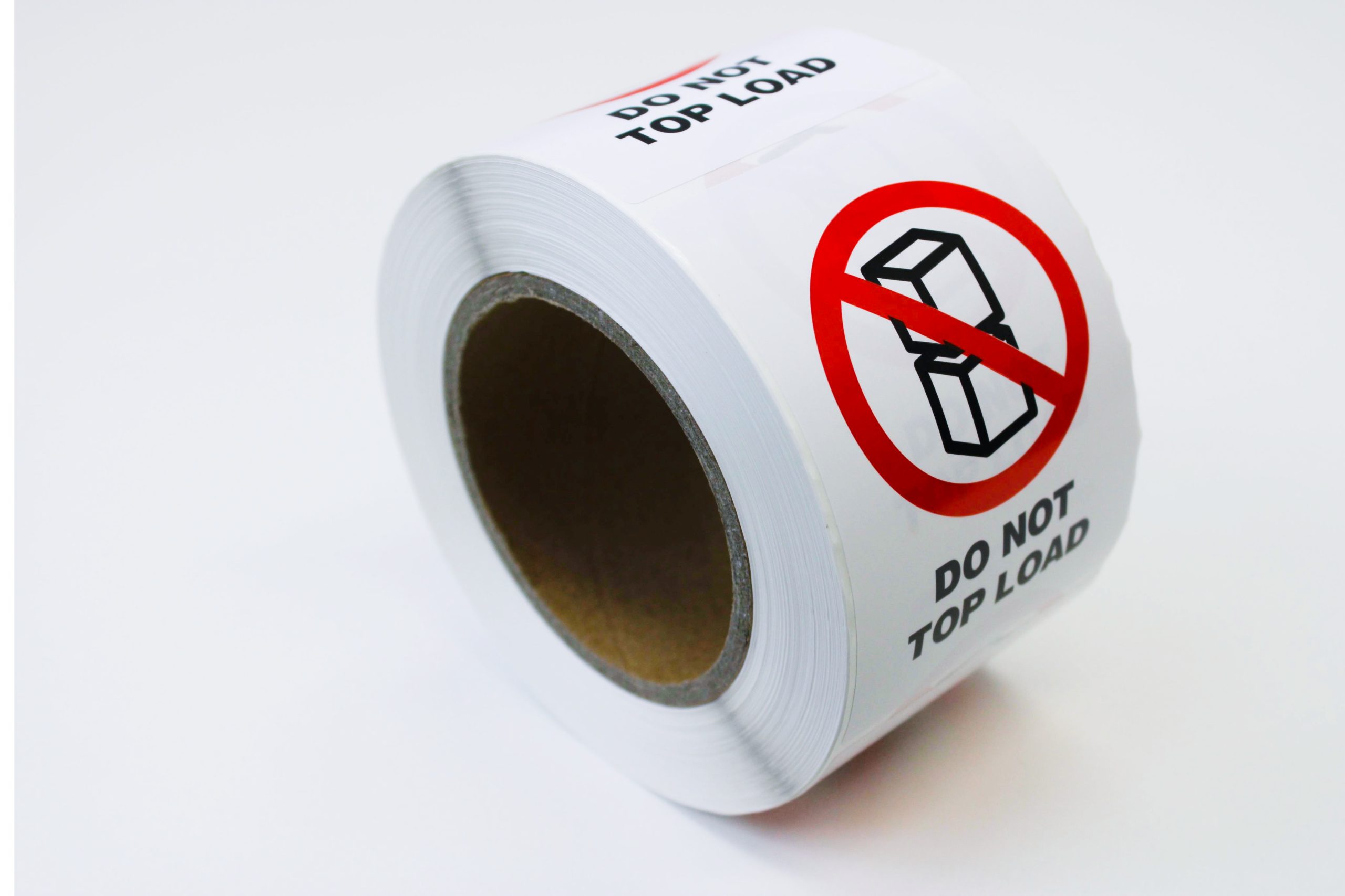Etiket op rol - Do not top load 74x105mm - Afbeelding 2