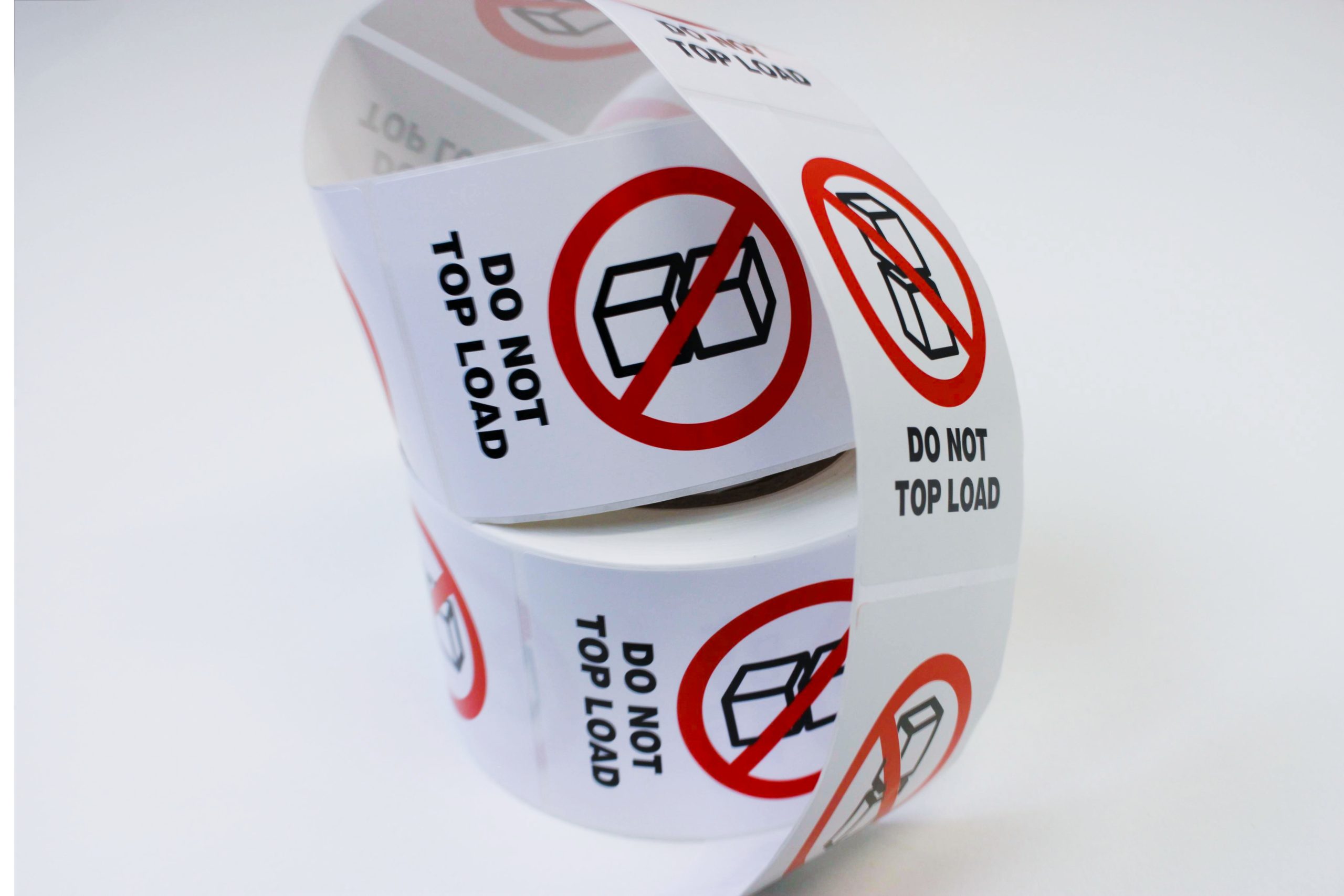 Etiket op rol - Do not top load 74x105mm - Afbeelding 4