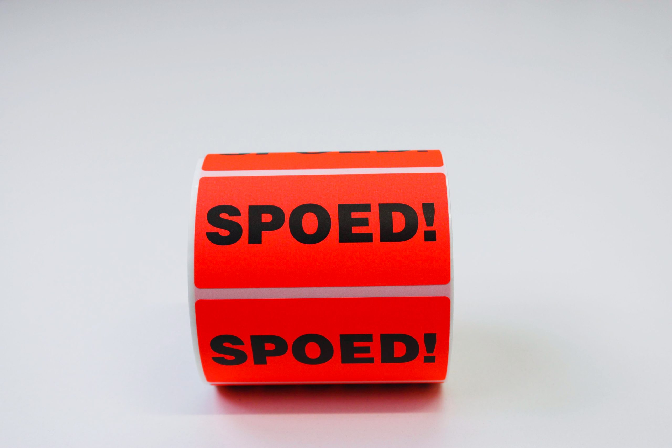 Etiket op rol - Spoed! 80x40mm - Afbeelding 2