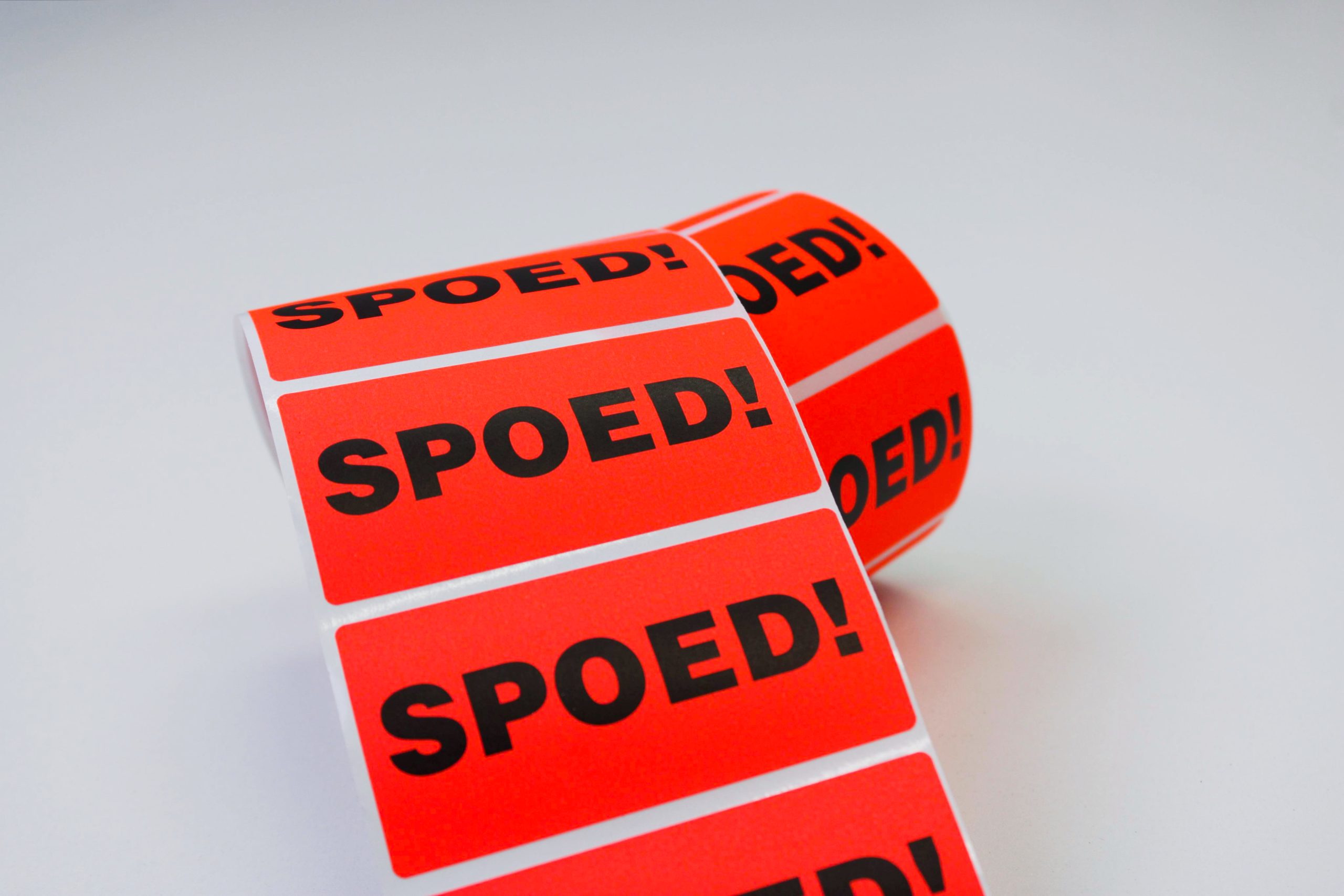 Etiket op rol - Spoed! 80x40mm - Afbeelding 4