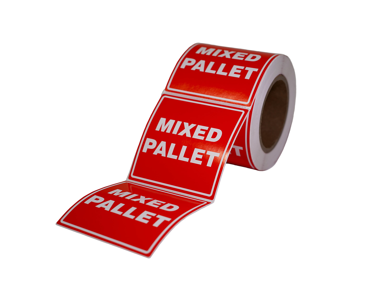 Etiket op rol - Mixed pallet 100x100mm - Afbeelding 3