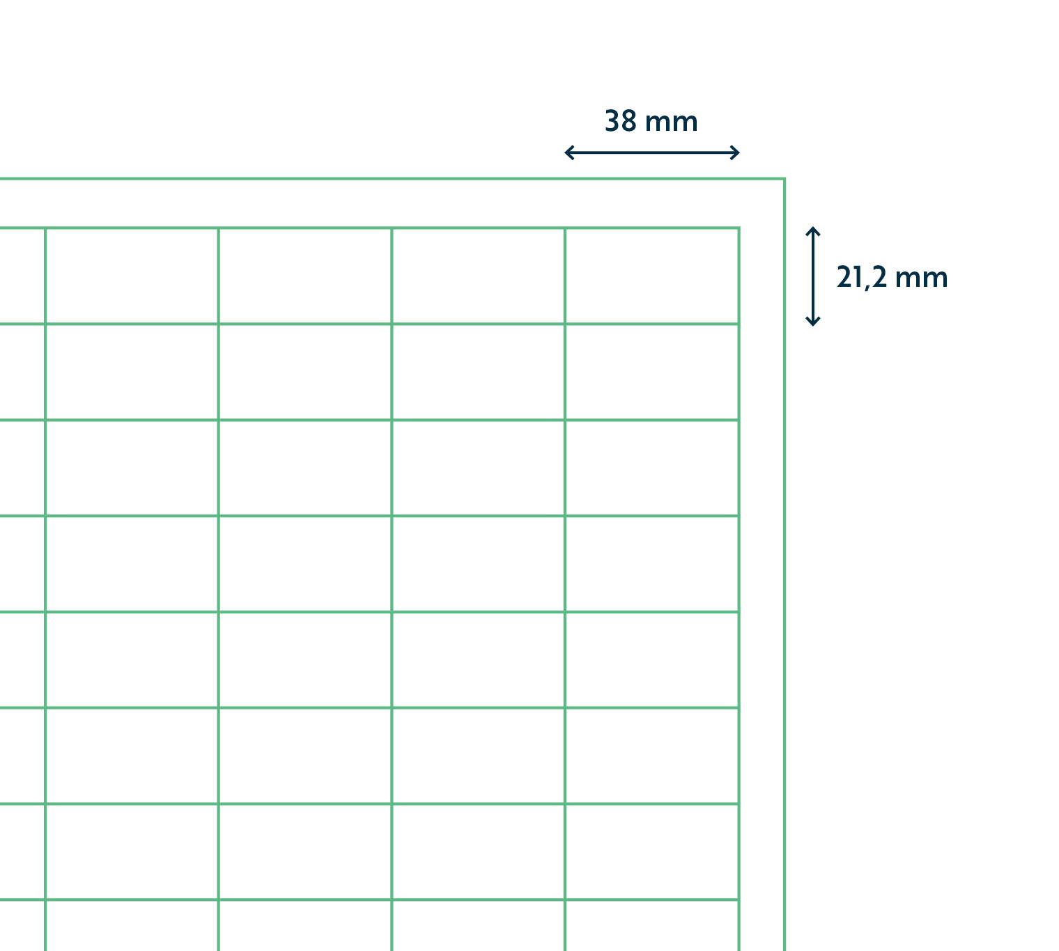 A4 etiket 38 x 21,2 mm ** - Afbeelding 2