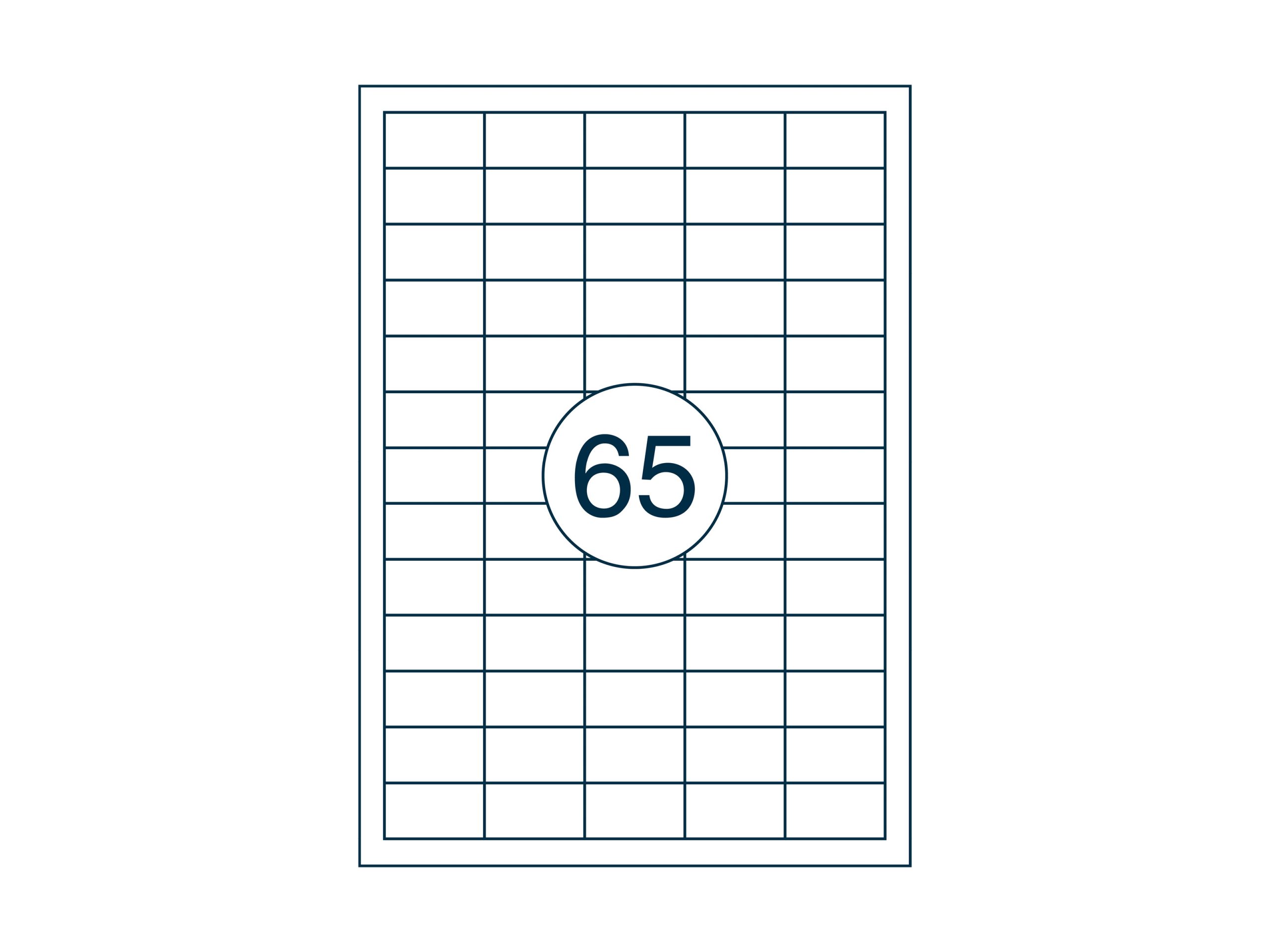 A4 etiket 38 x 21,2 mm ** - Afbeelding 2