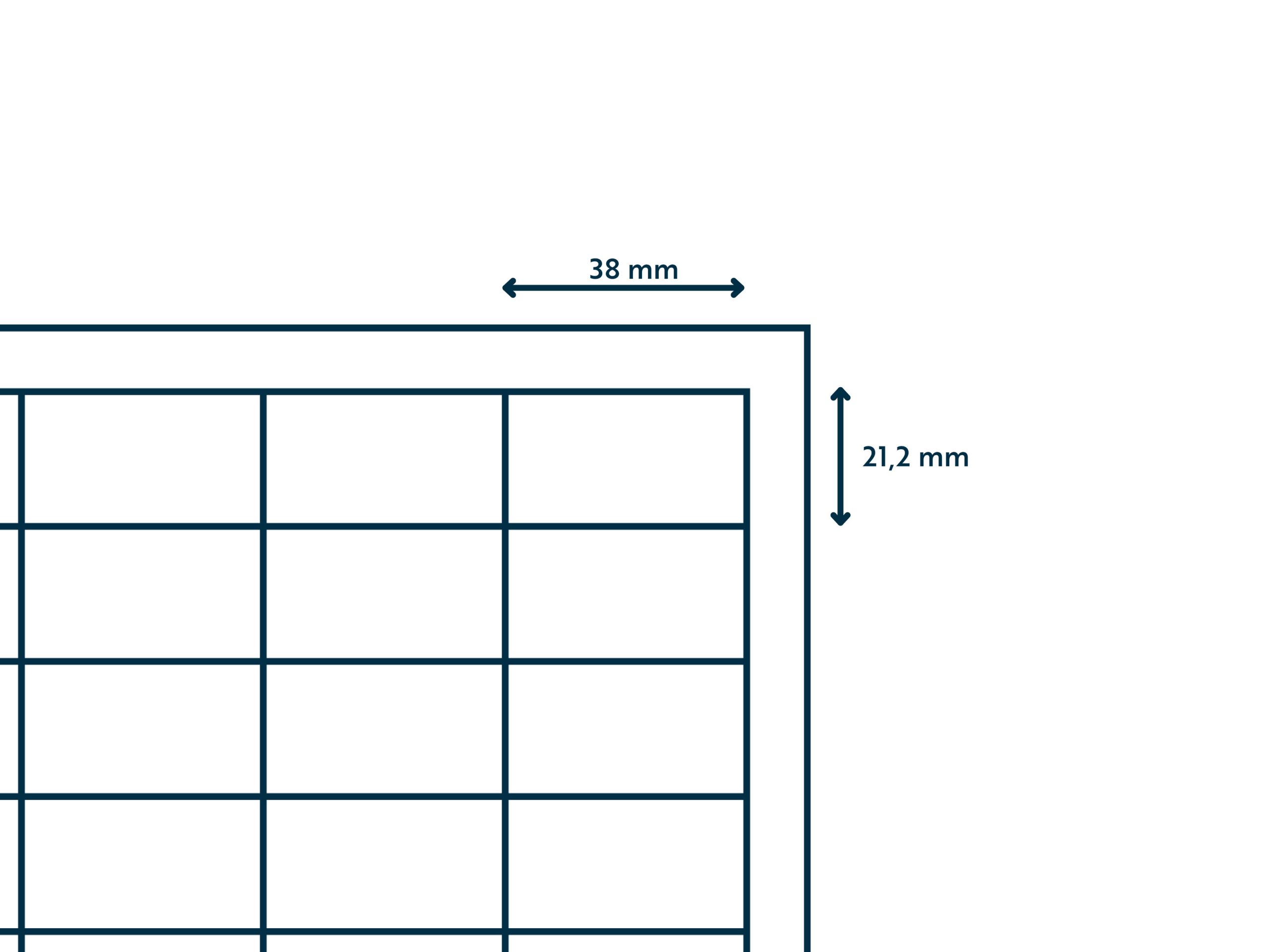 A4 etiket 38 x 21,2 mm ** - Afbeelding 3