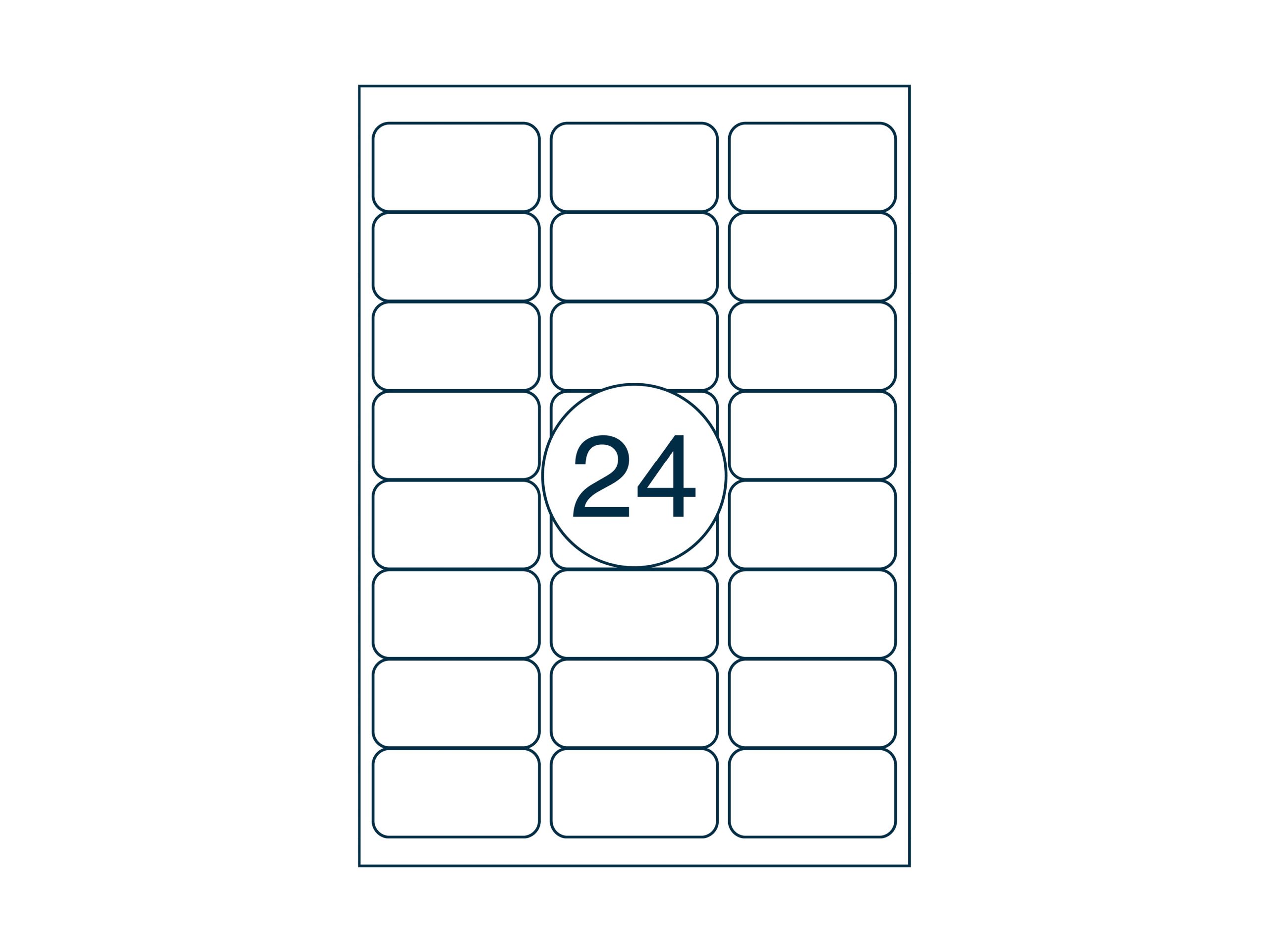 A4 etiket 63,5 x 33,9 mm ** - Afbeelding 2
