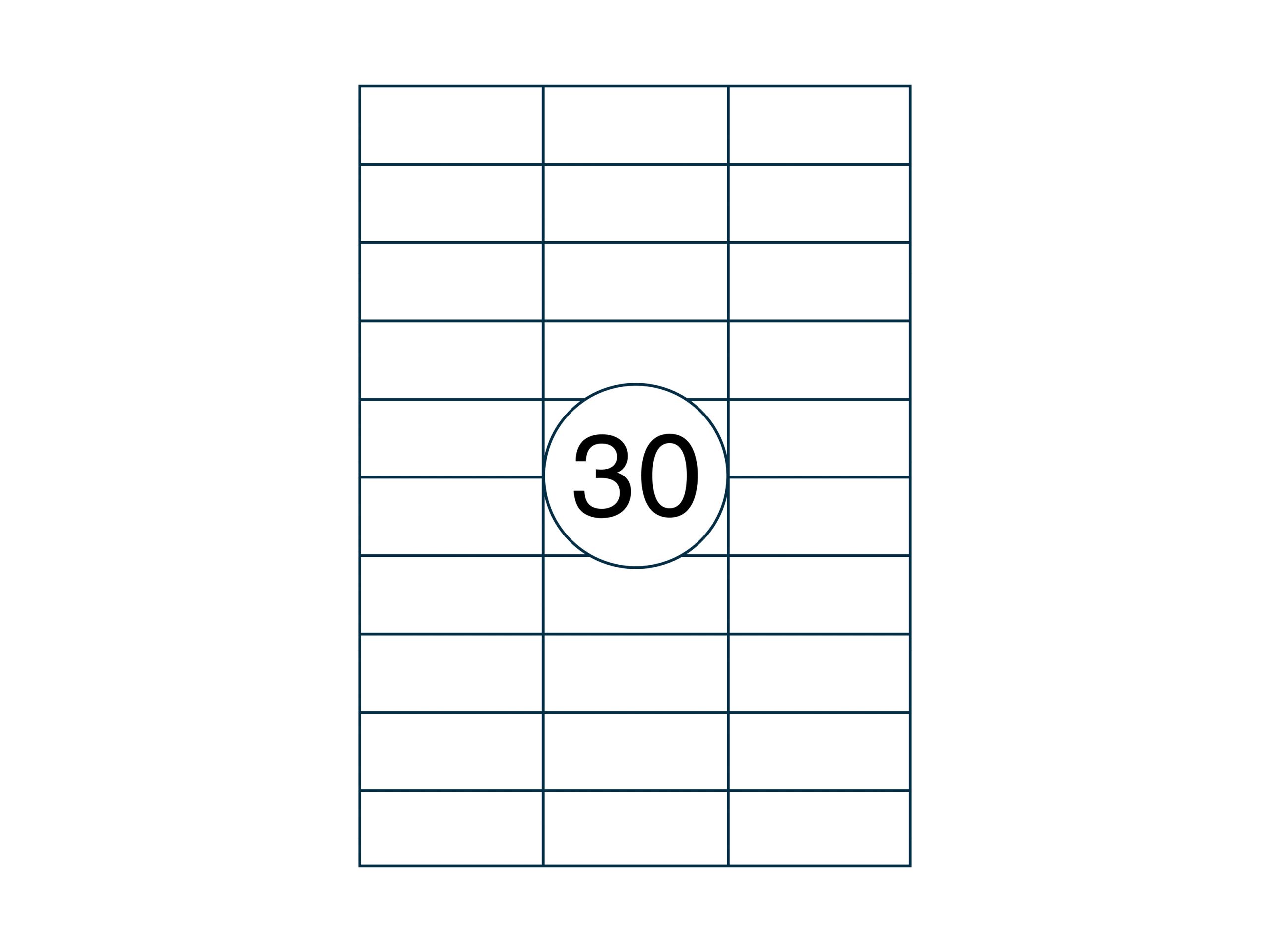 A4 etiket 70 x 29,7 mm ** - Afbeelding 2