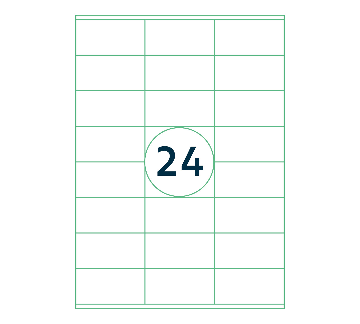 A4 etiket 70 x 36 mm ** - Afbeelding 2