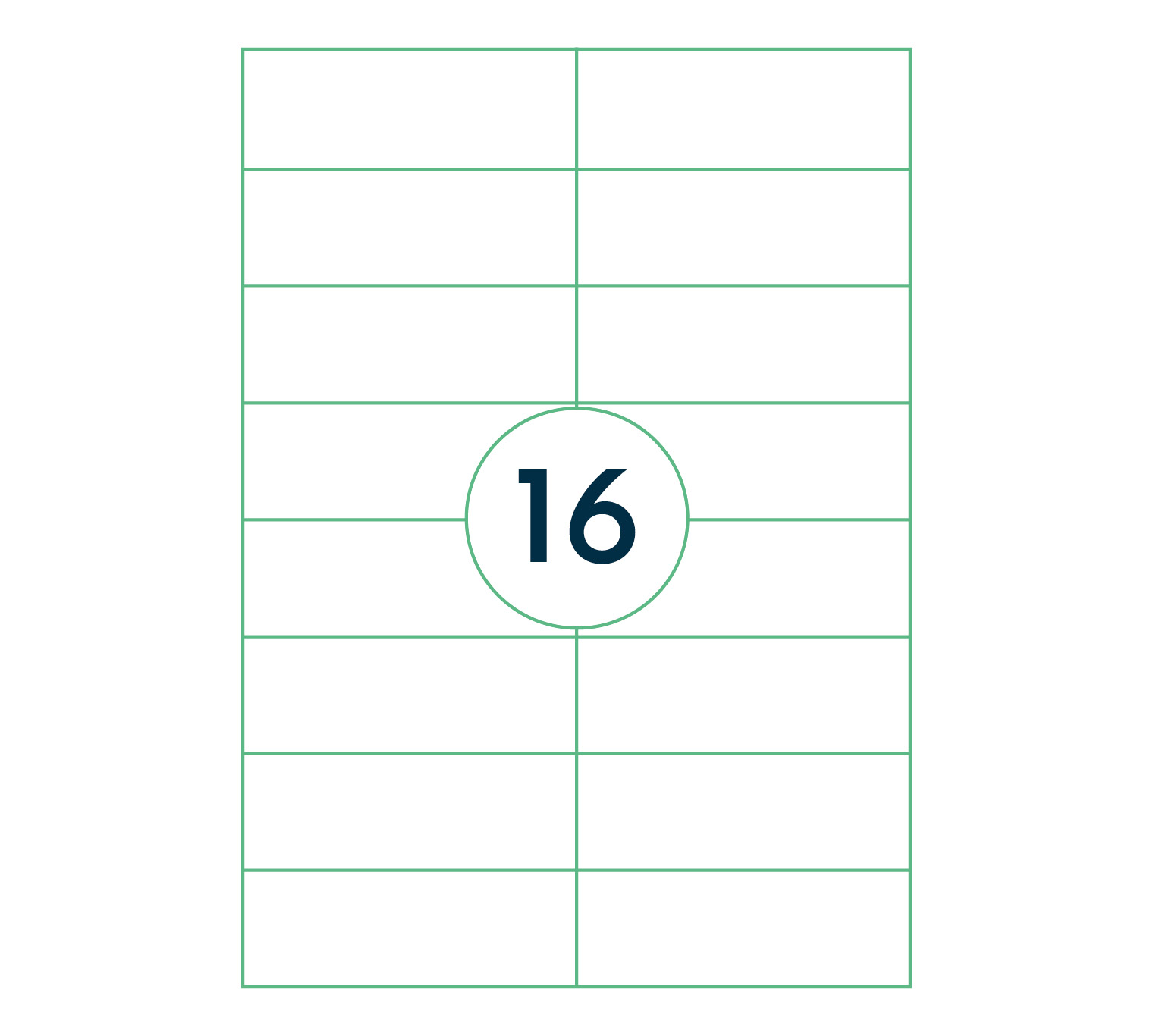 A4 etiket Transparant 105 x 37 mm ** - Afbeelding 2