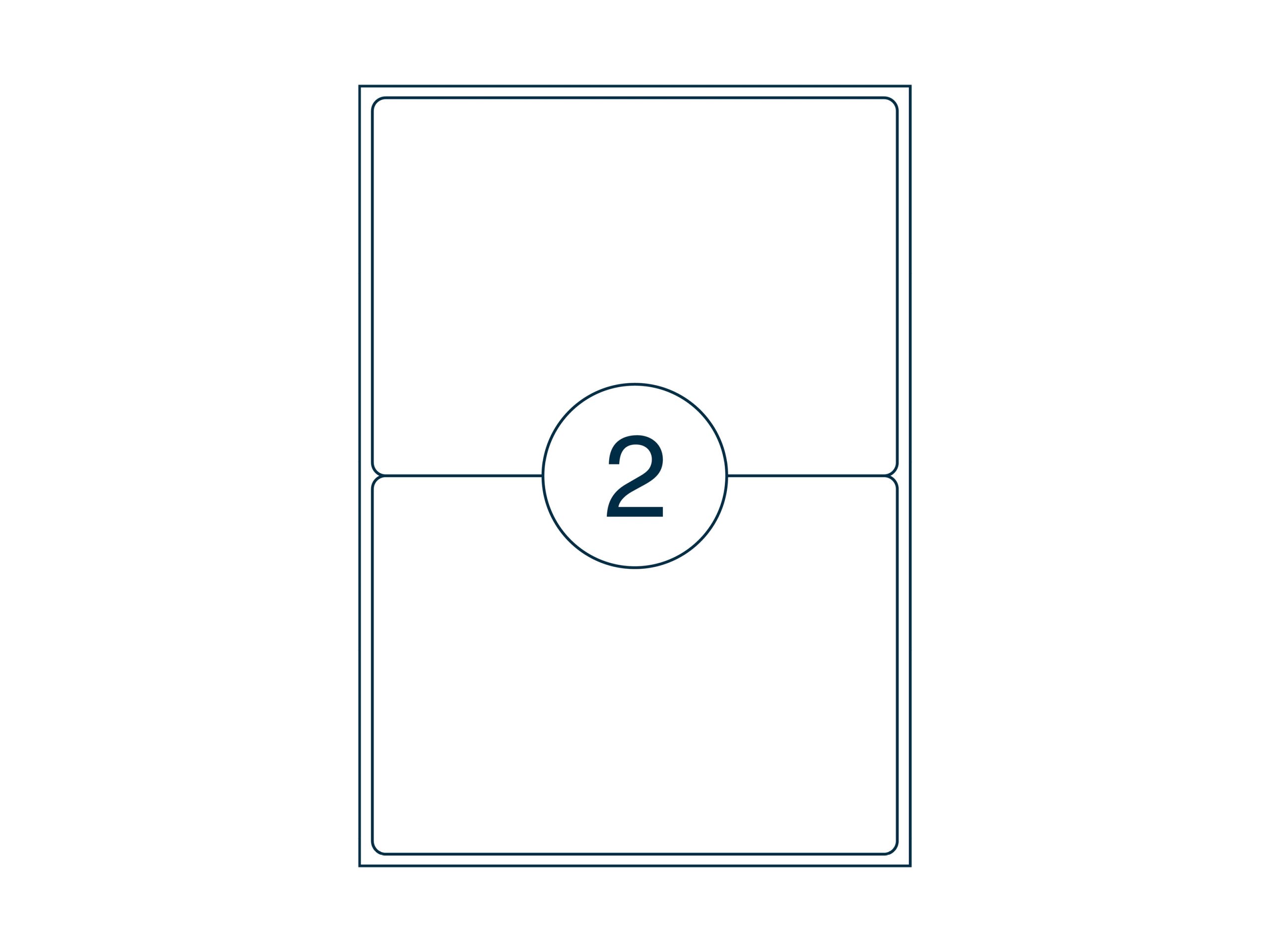 A4 etiket 199,1 x 143,5 mm ** - Afbeelding 2