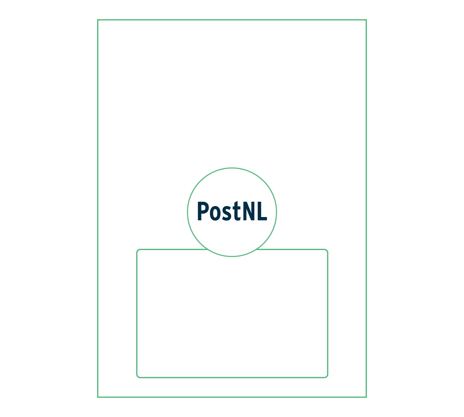 A4 etiket PostNL 150 x 100 mm ** - Afbeelding 2