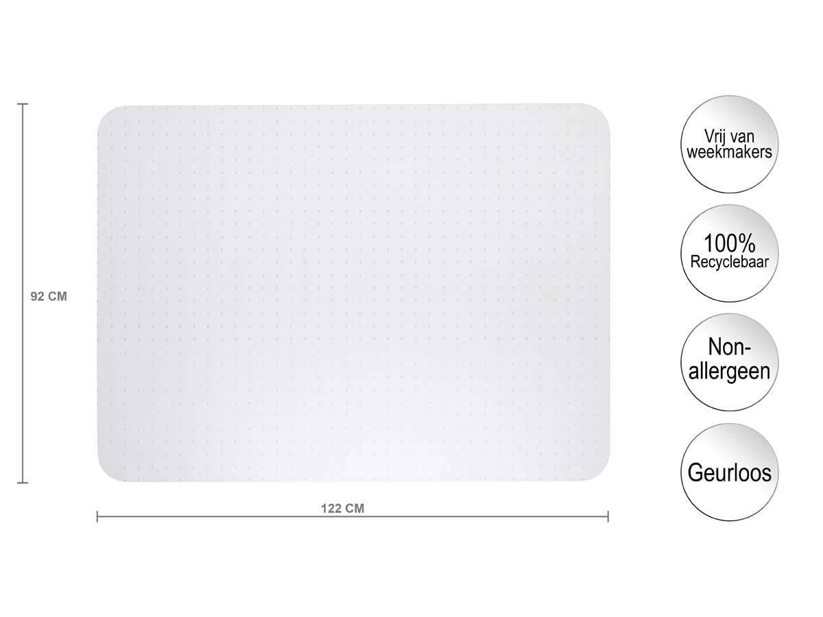 Stoelmat - Tapijt vloer 914x1219x2,3mm PET - Afbeelding 2