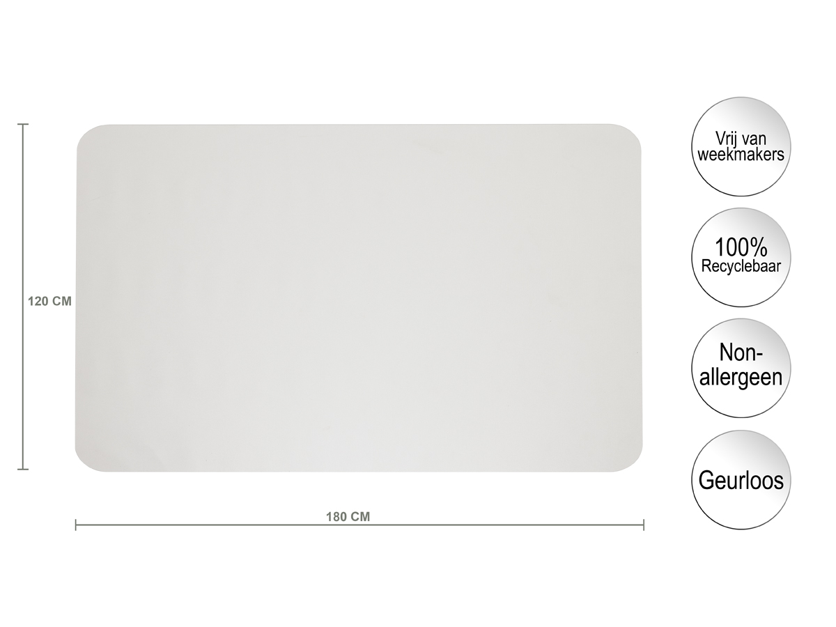 Stoelmat - Harde vloer 1200x1800x1,5mm Polycarbonaat - Afbeelding 2