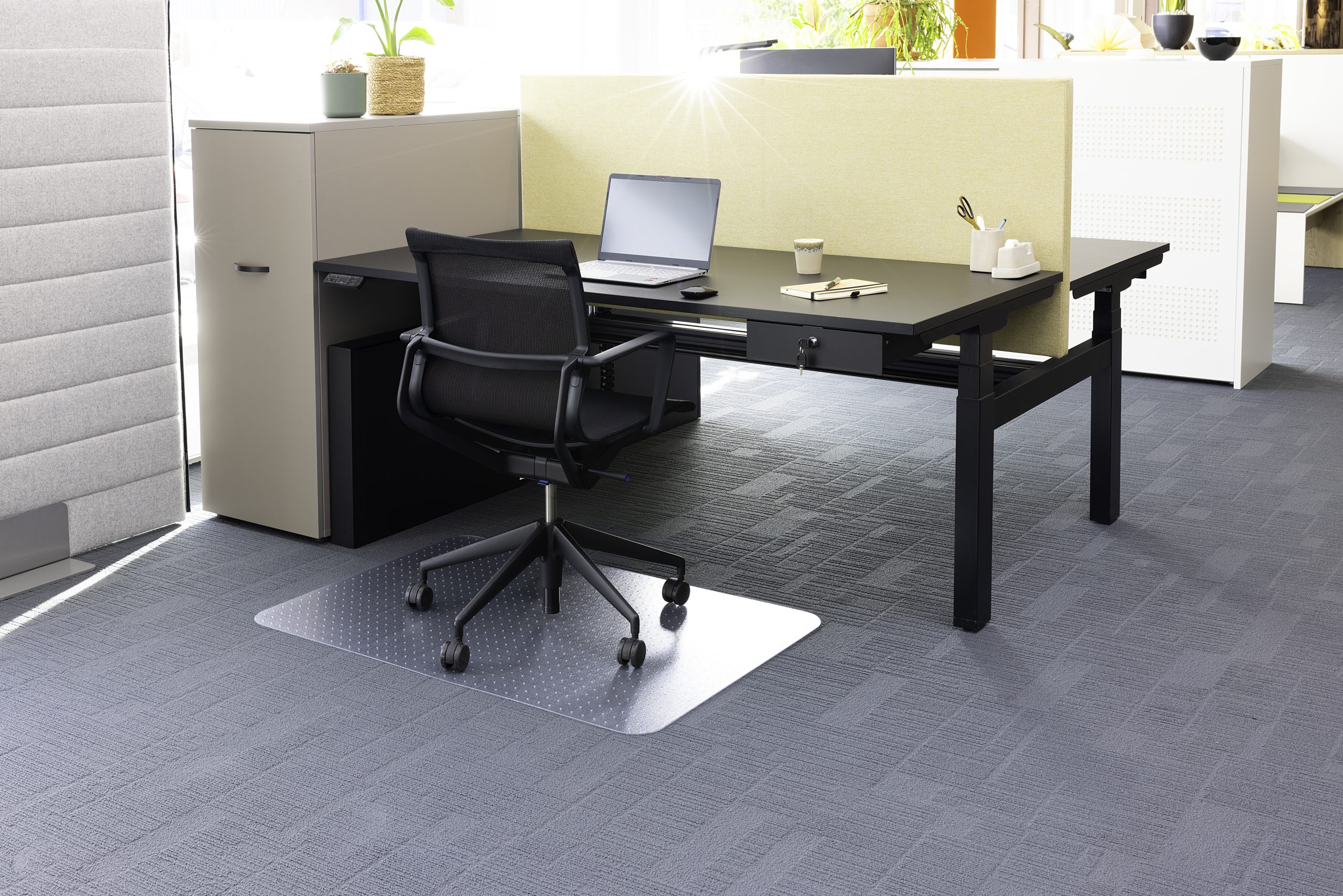 Stoelmat - Tapijt vloer 1200x800x1,9mm Polycarbonaat