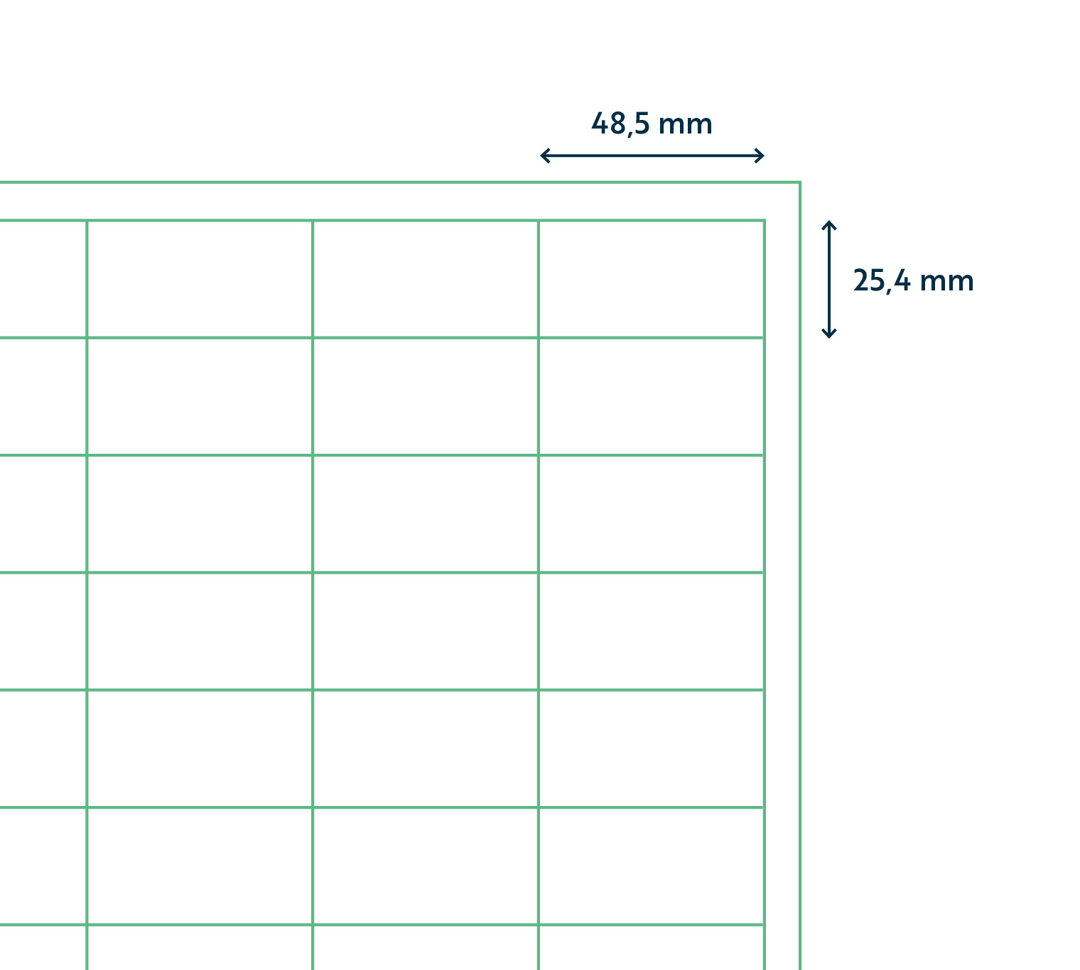 A4 etiket 48,5 x 25,4 mm ** - Afbeelding 3