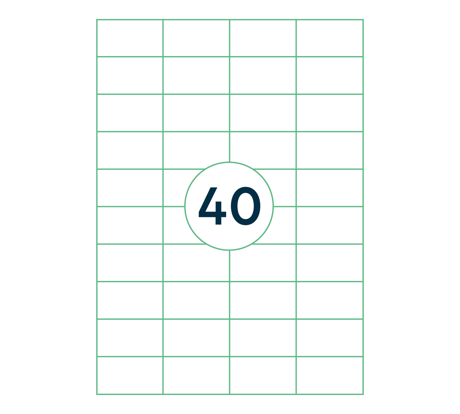 A4 etiket 52,5 x 29,7 mm ** - Afbeelding 2