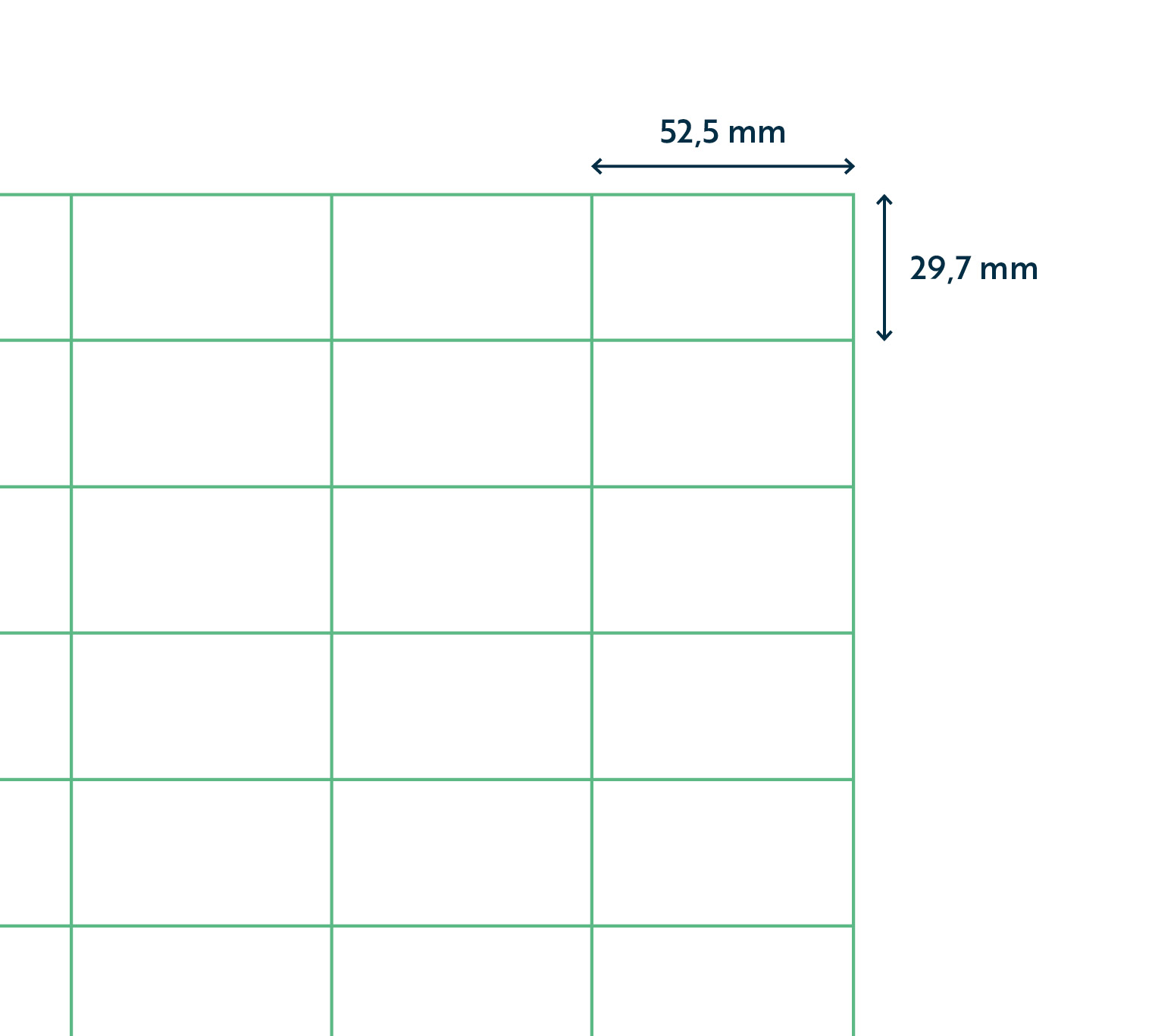 A4 etiket 52,5 x 29,7 mm ** - Afbeelding 3