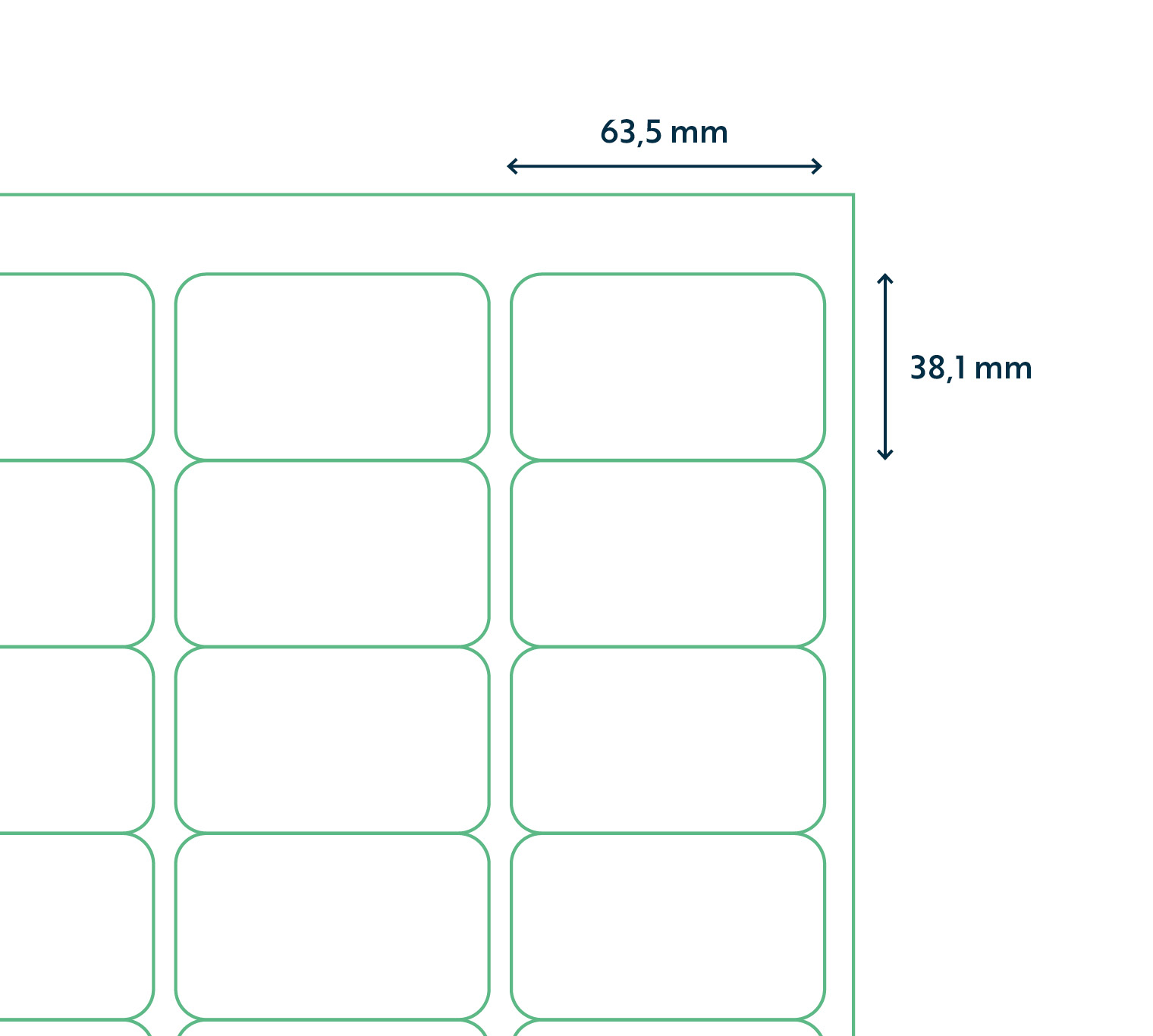 A4 etiket 63,5 x 38,1 mm ** - Afbeelding 3