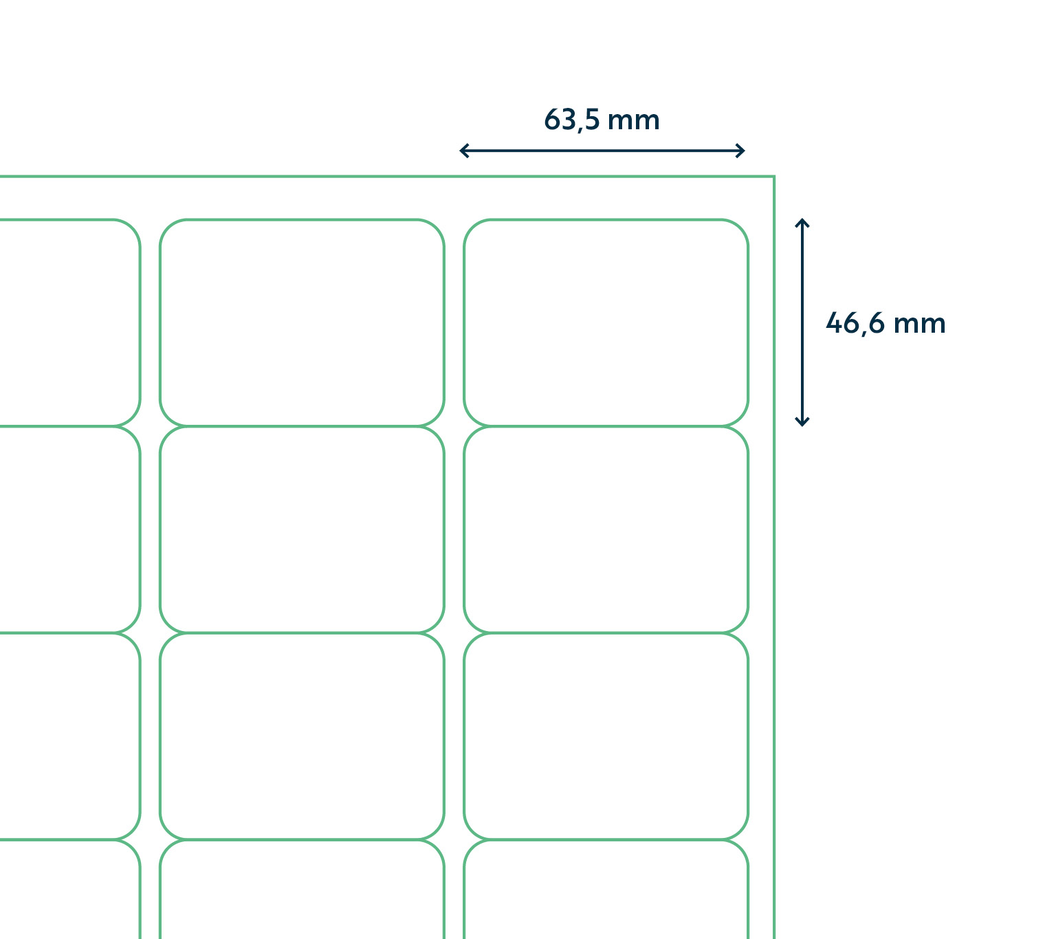 A4 etiket 63,5 x 46,4 mm ** - Afbeelding 3