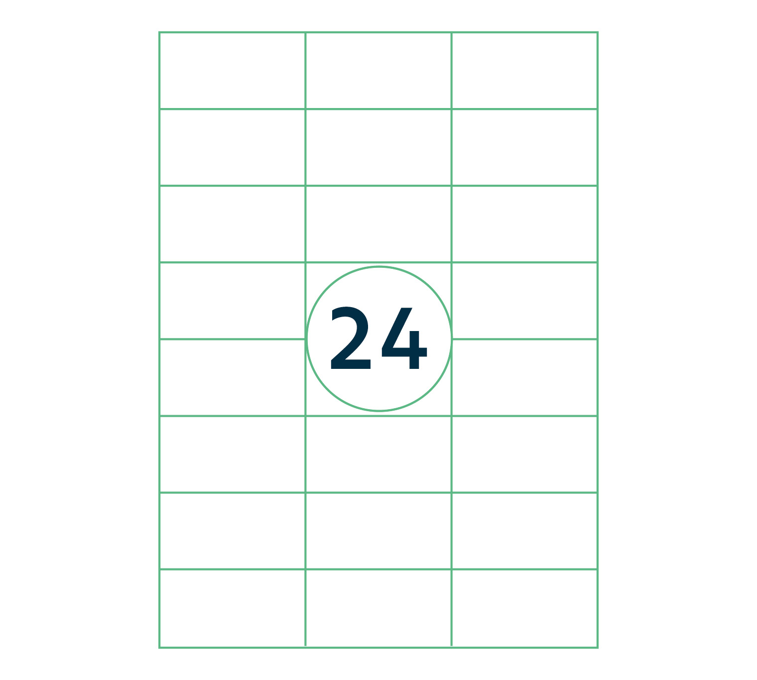 A4 etiket Afneembaar 70 x 37 mm **