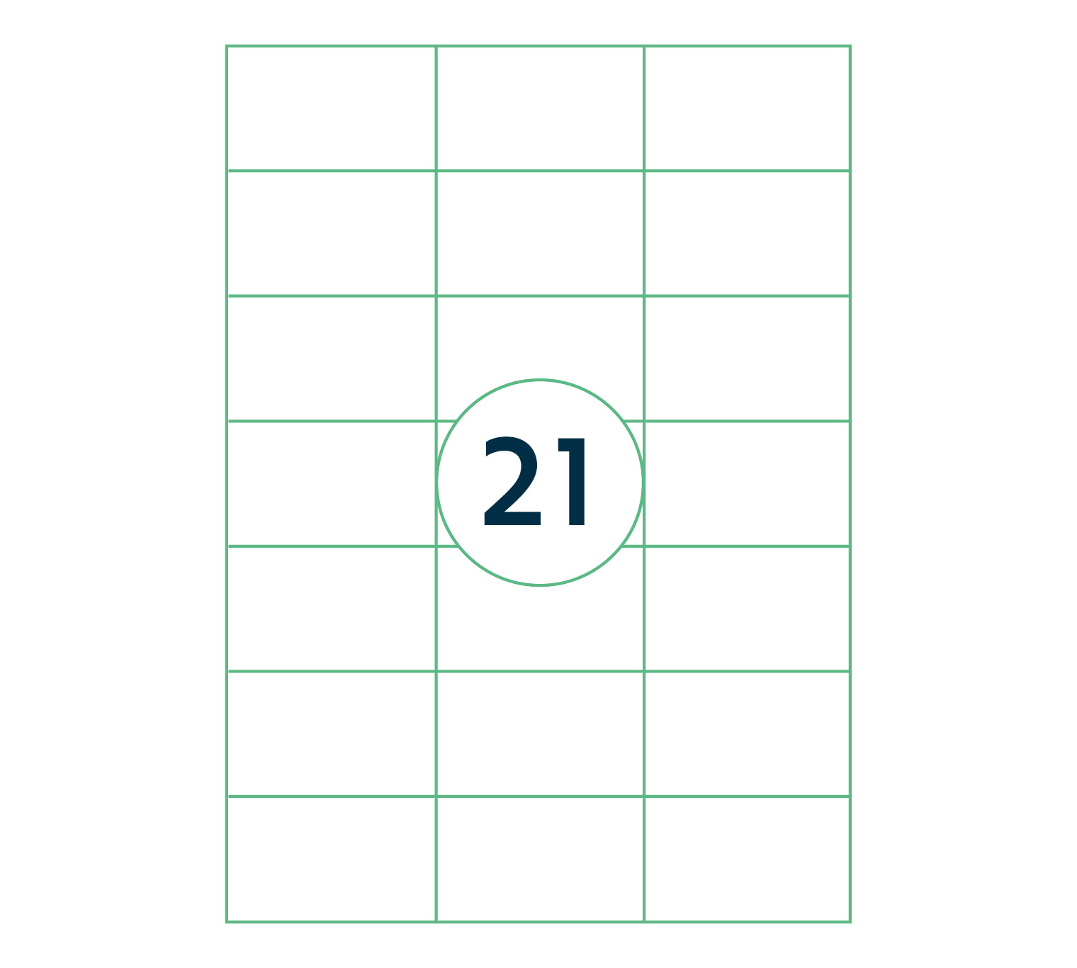 A4 etiket 70 x 42,4 mm ** - Afbeelding 2