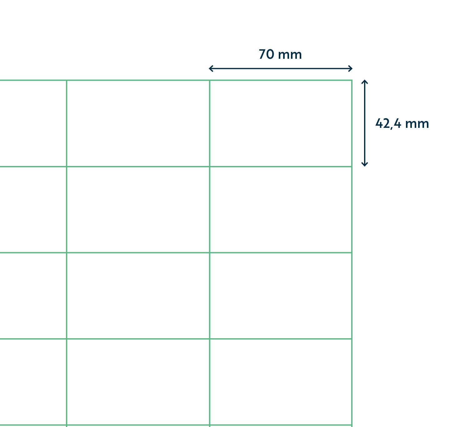 A4 etiket 70 x 42,4 mm ** - Afbeelding 3