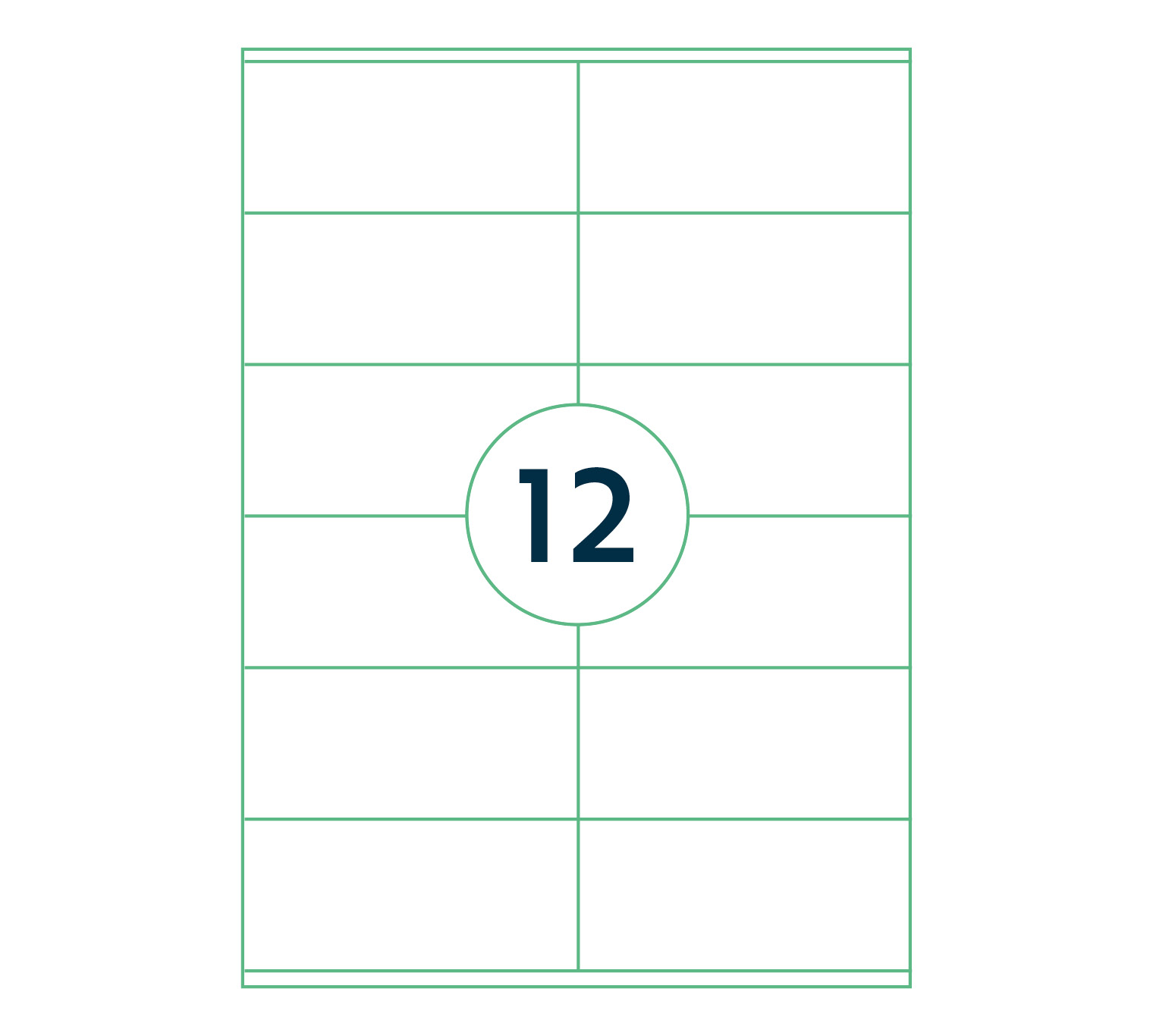 A4 etiket Afneembaar 105 x 48 mm **