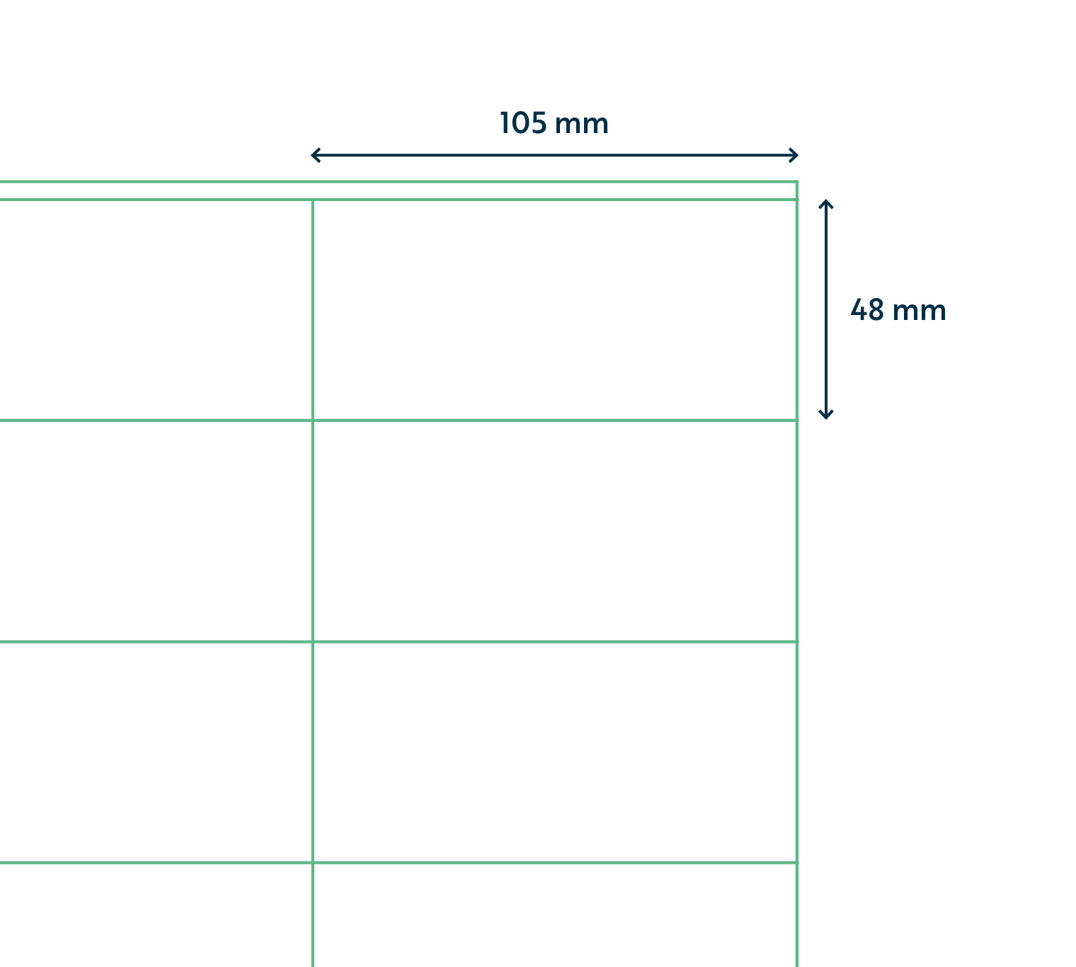 A4 etiket Afneembaar 105 x 48 mm ** - Afbeelding 2