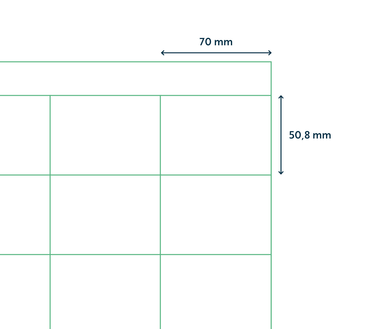 A4 etiket Afneembaar 70 x 50,8 mm ** - Afbeelding 2