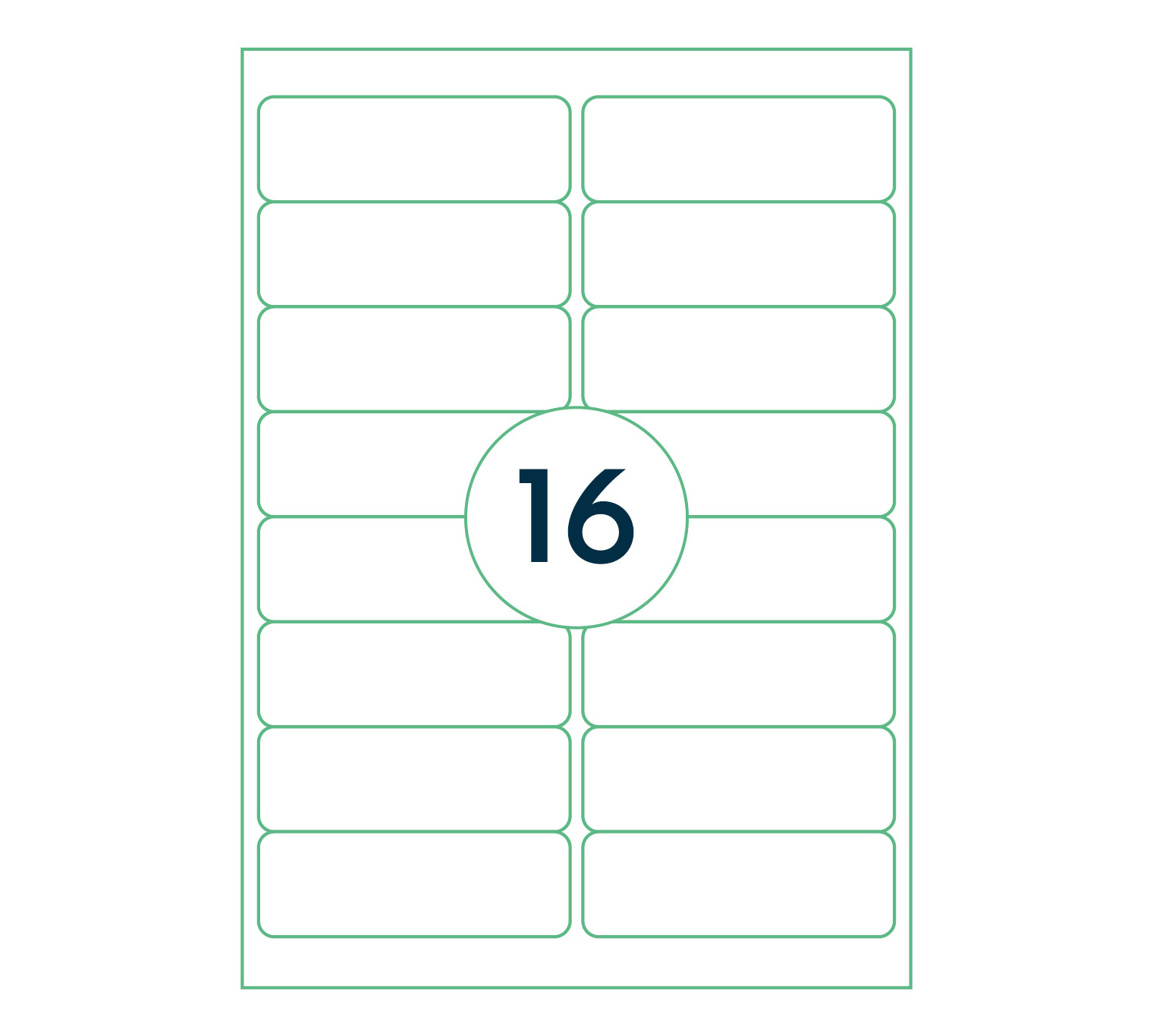 A4 etiket Afneembaar 99,1 x 33,9 mm **