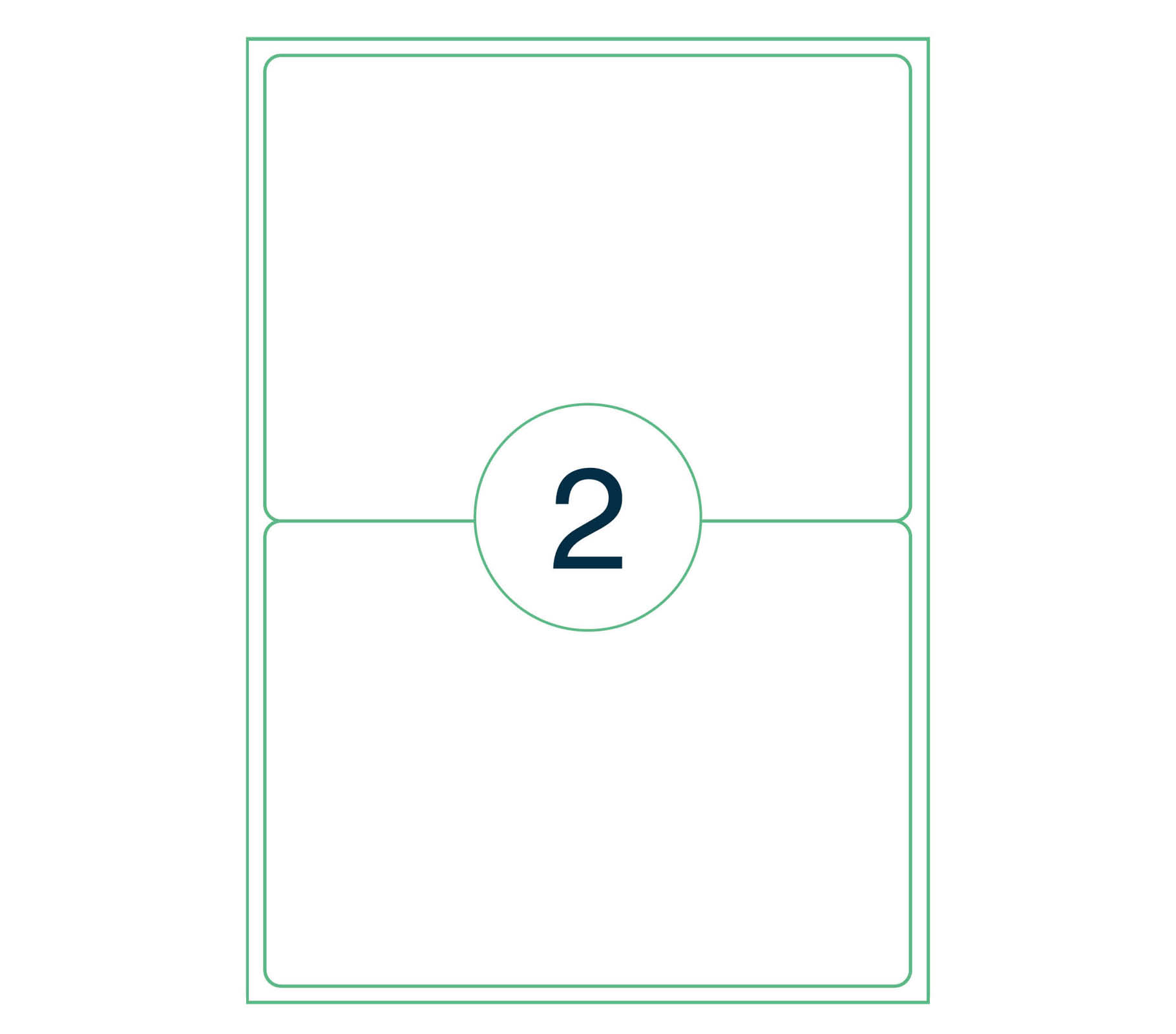 A4 etiket 199,1 x 143,5 mm ** - Afbeelding 2