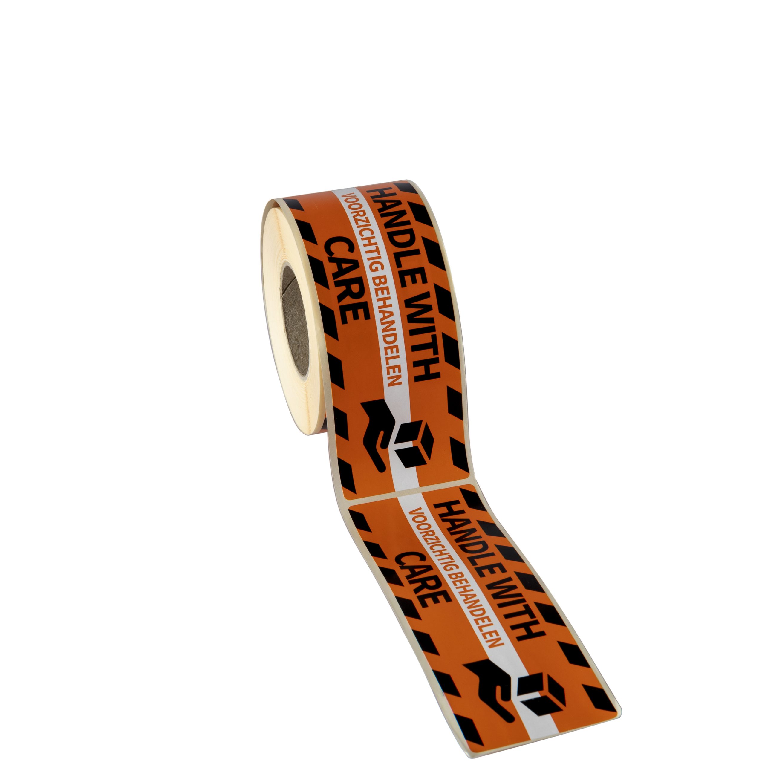 Etiket op rol - Handle with care 46x125mm - Afbeelding 3