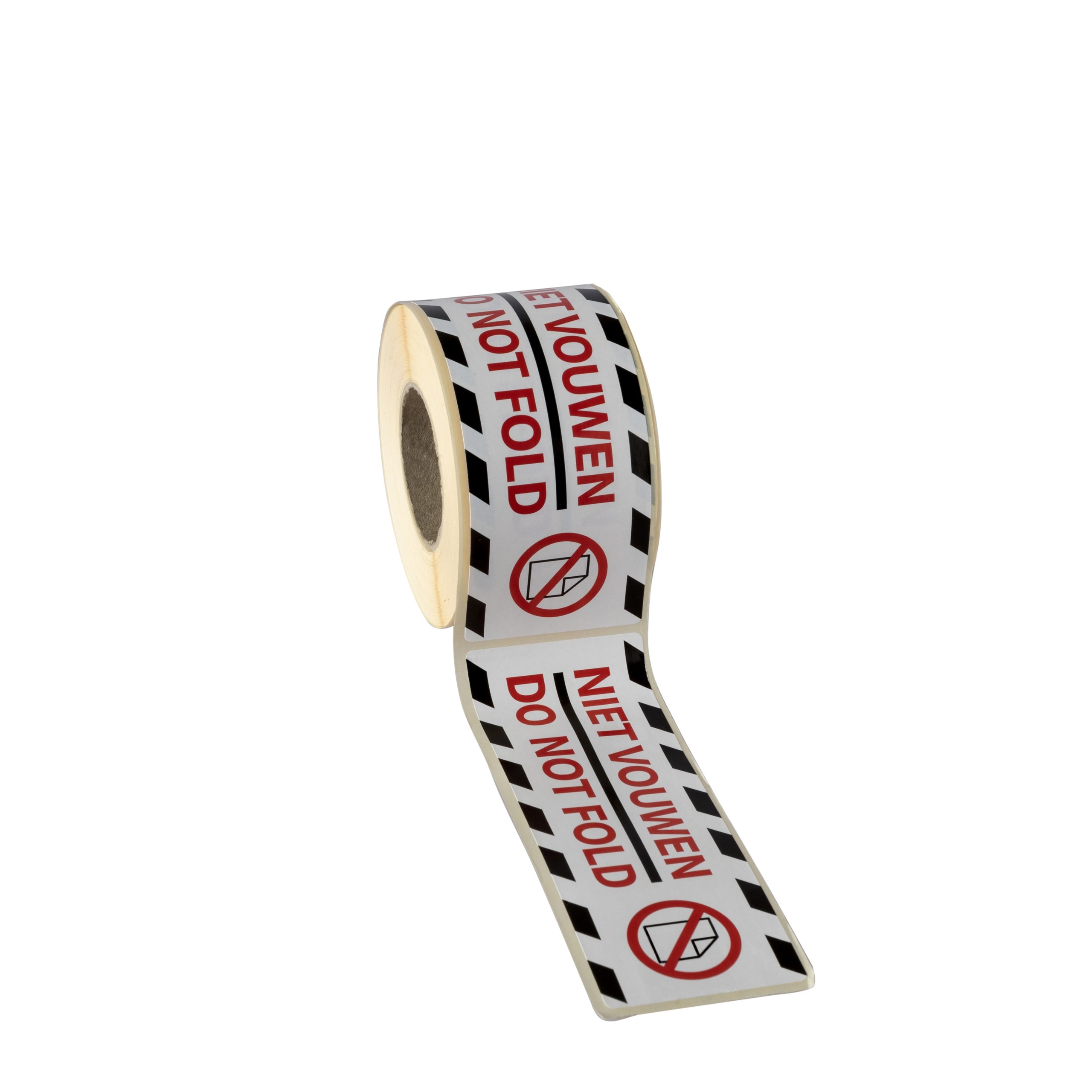 Etiket op rol - Niet vouwen / Do not fold 46x125mm - Afbeelding 3