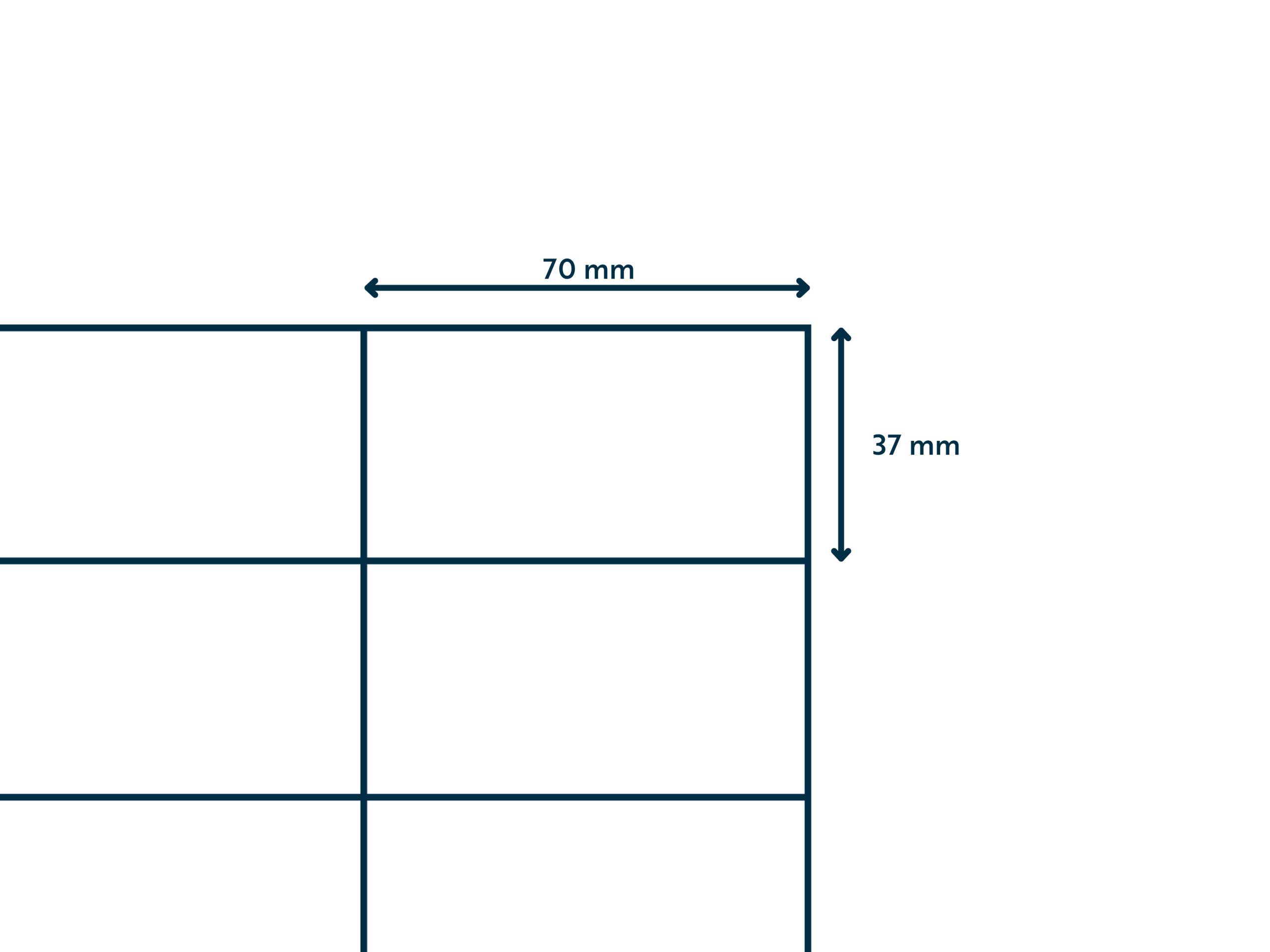 A4 etiket 70 x 37 mm ** - Afbeelding 3