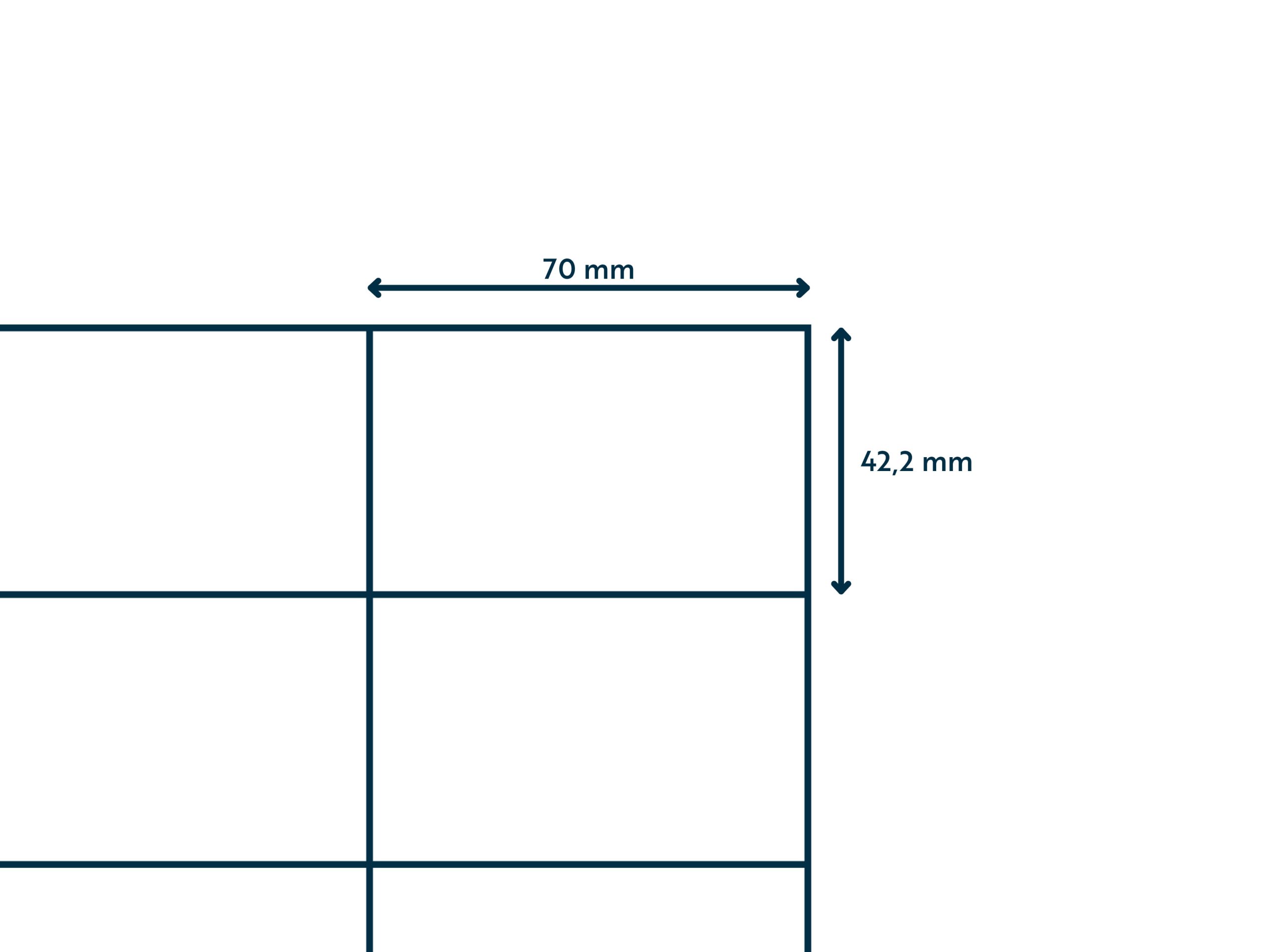 A4 etiket 70 x 42,4 mm ** - Afbeelding 3