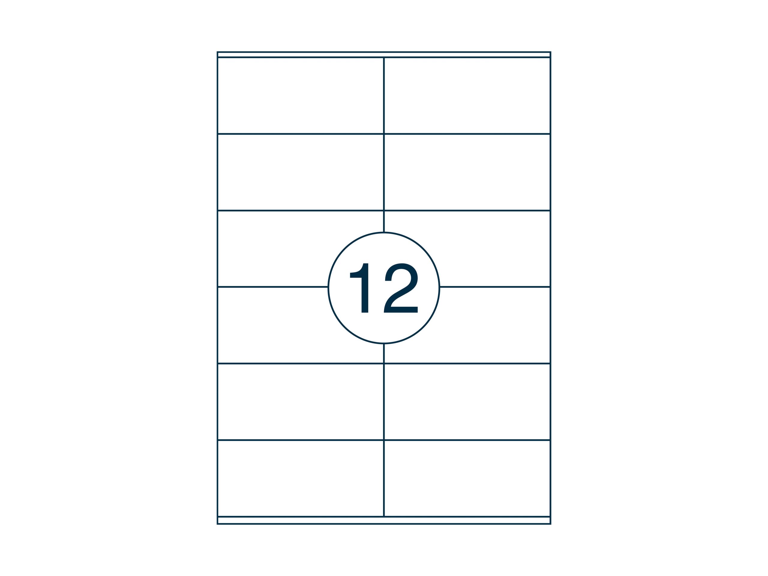 A4 etiket 105 x 48 mm ** - Afbeelding 2