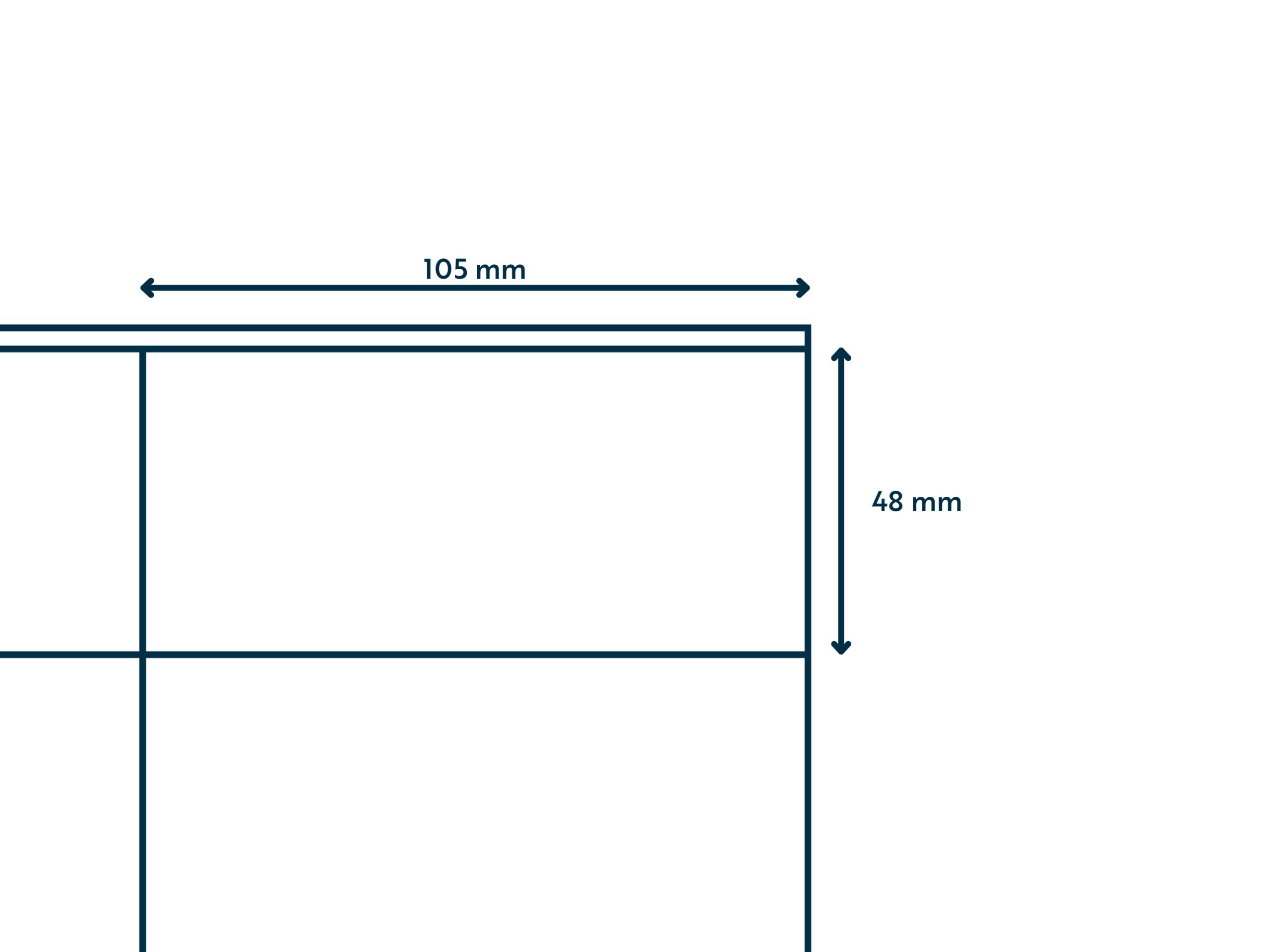 A4 etiket 105 x 48 mm ** - Afbeelding 3