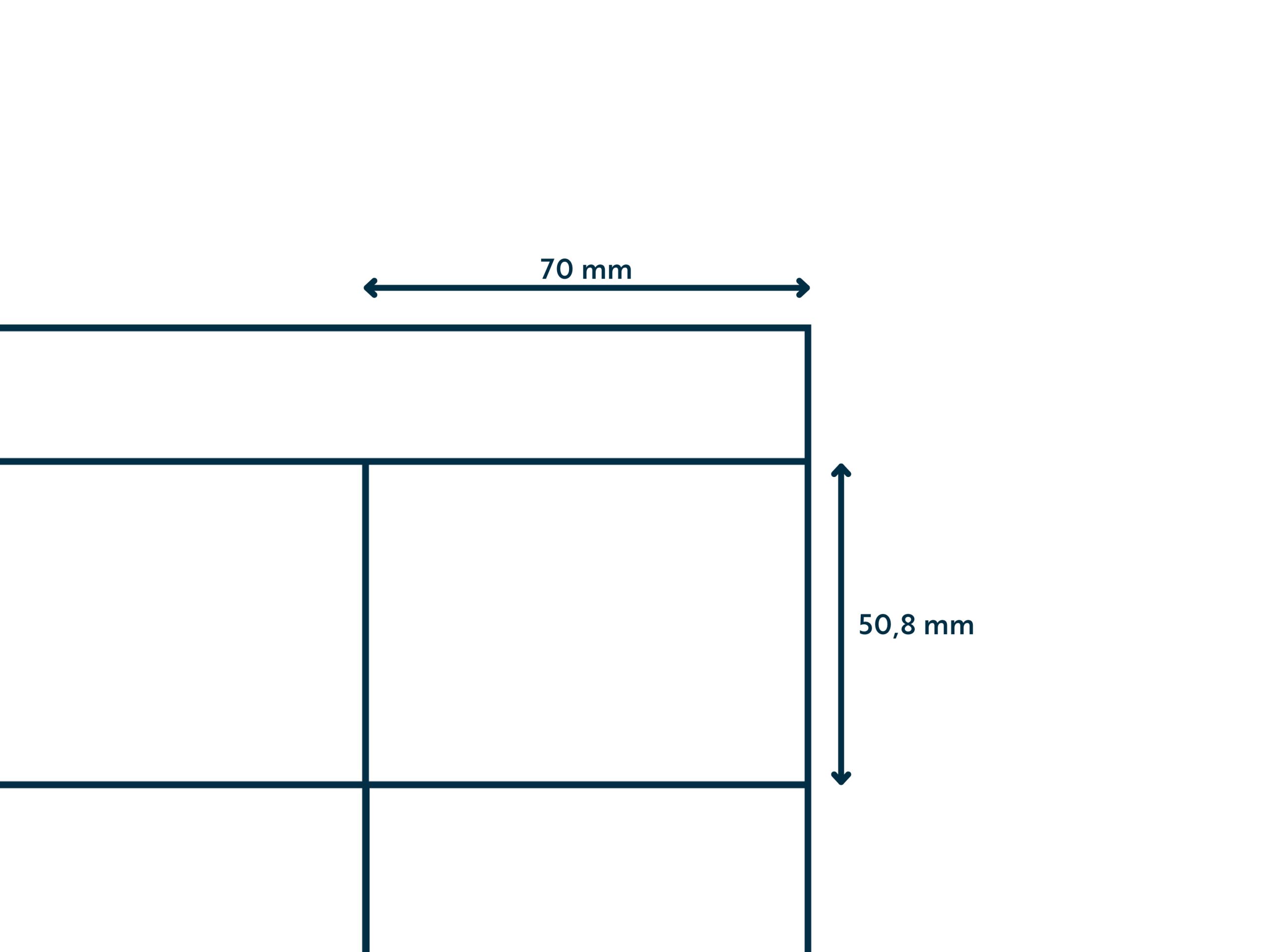 A4 etiket 70 x 50,8 mm ** - Afbeelding 3