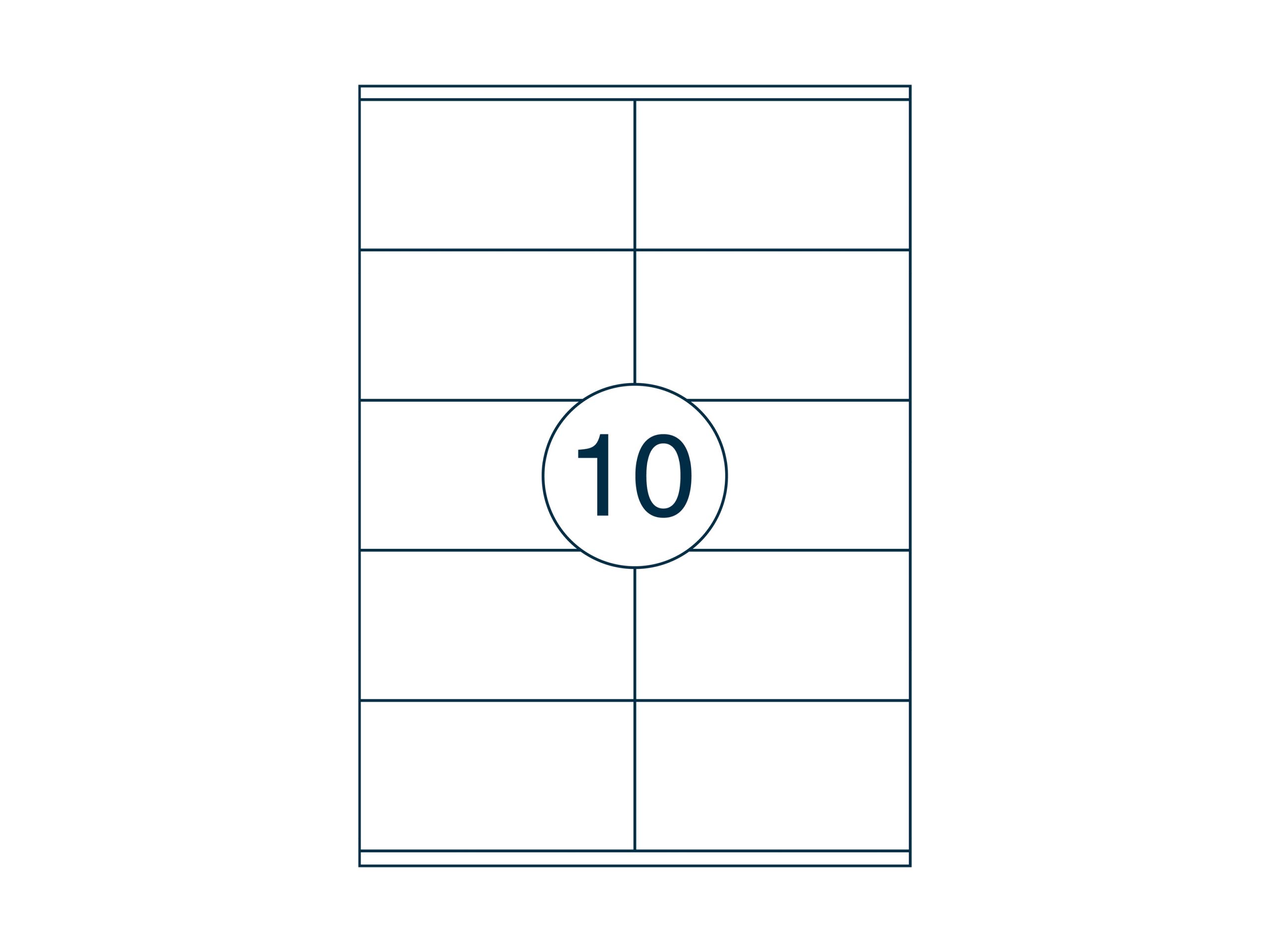 A4 etiket 105 x 57 mm ** - Afbeelding 2