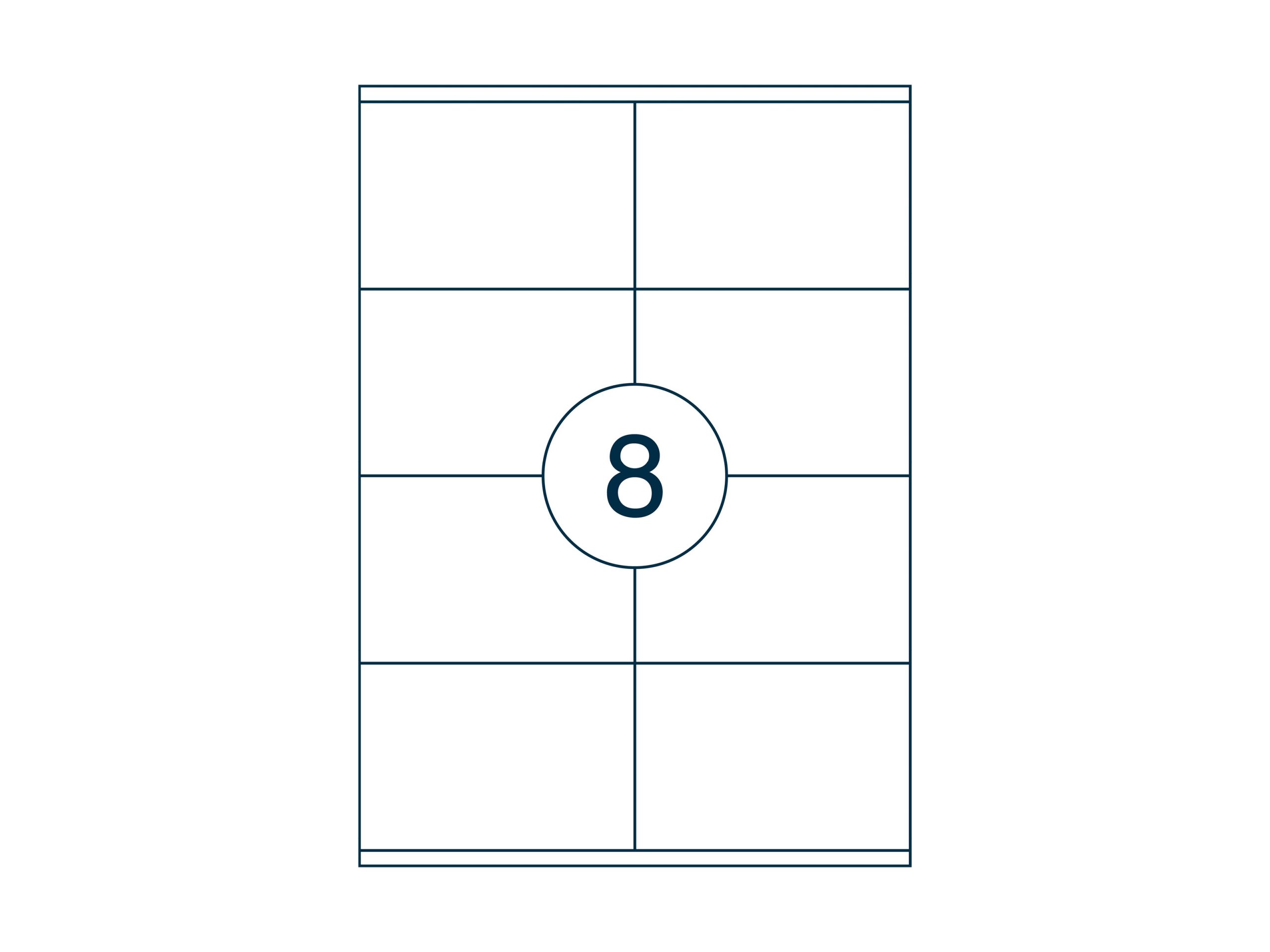 A4 etiket 105 x 71 mm ** - Afbeelding 2