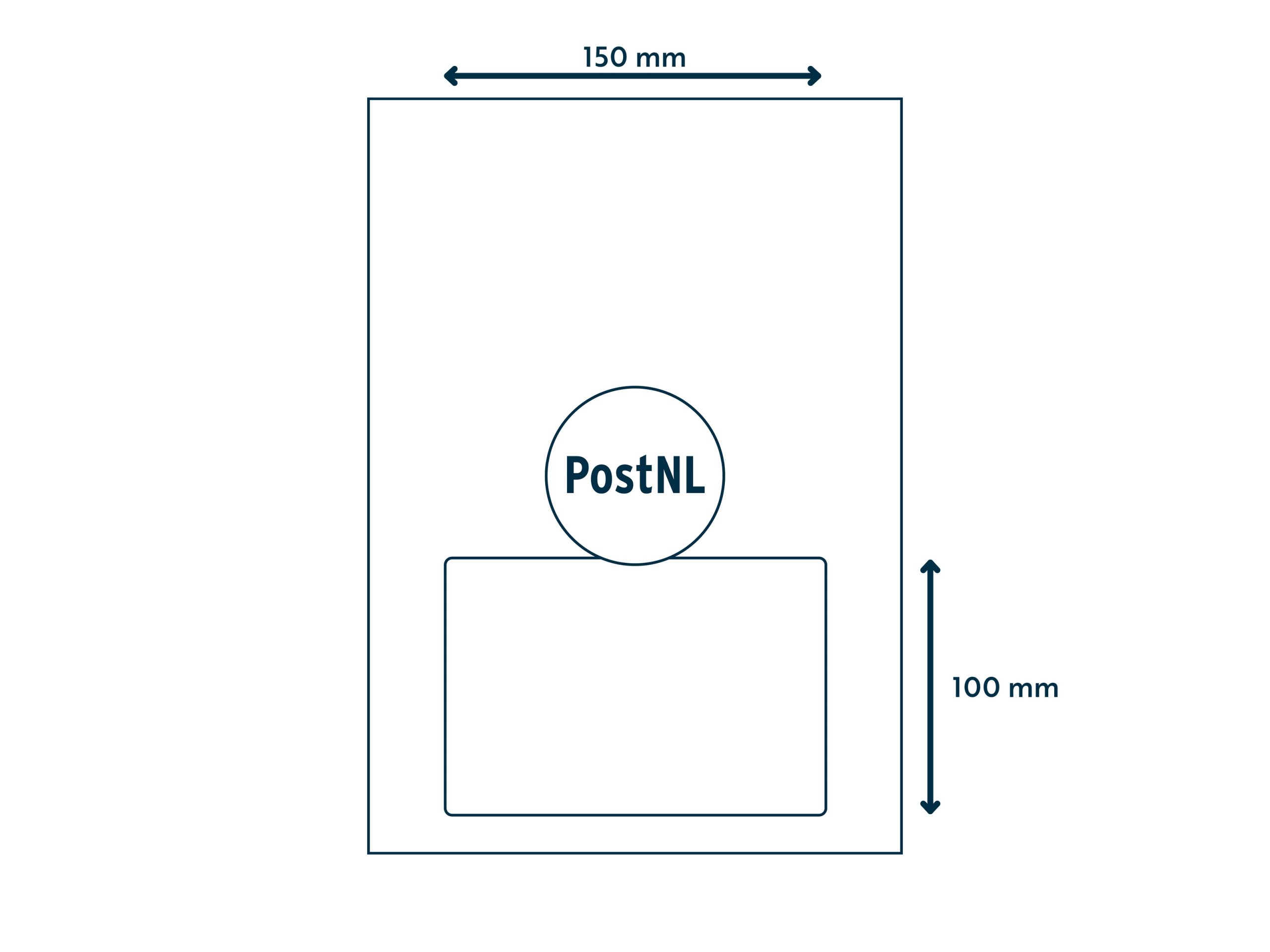 A4 etiket PostNL 150 x 100 mm ** - Afbeelding 3